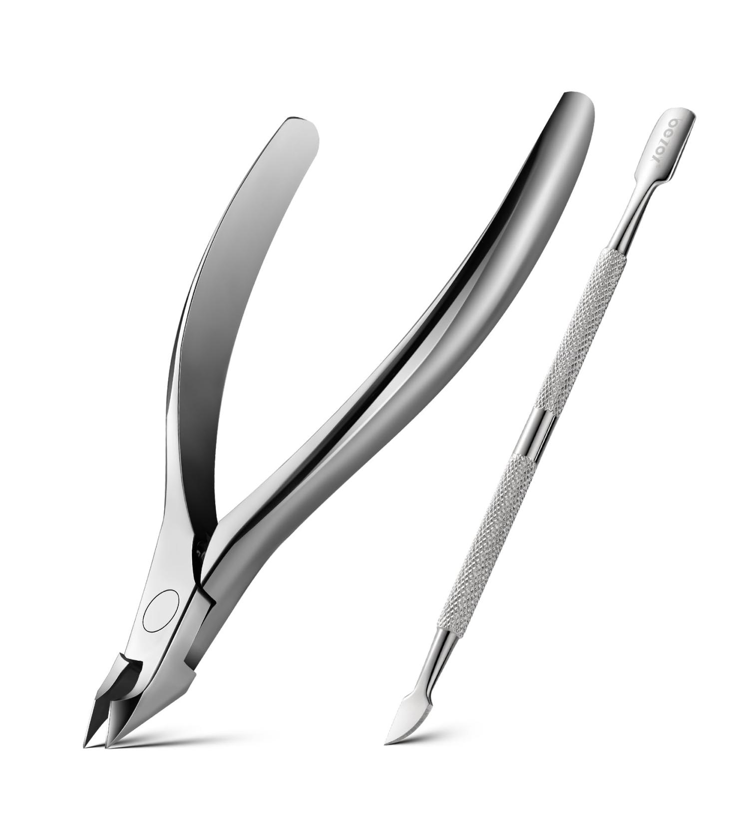 Bezox Skin Shears & Nail Shaver Set - Precision Cuticle & Nail Cleaning - Surgical Stainless Steel | Salon & Home Use - Buy Online on GoSupps.com