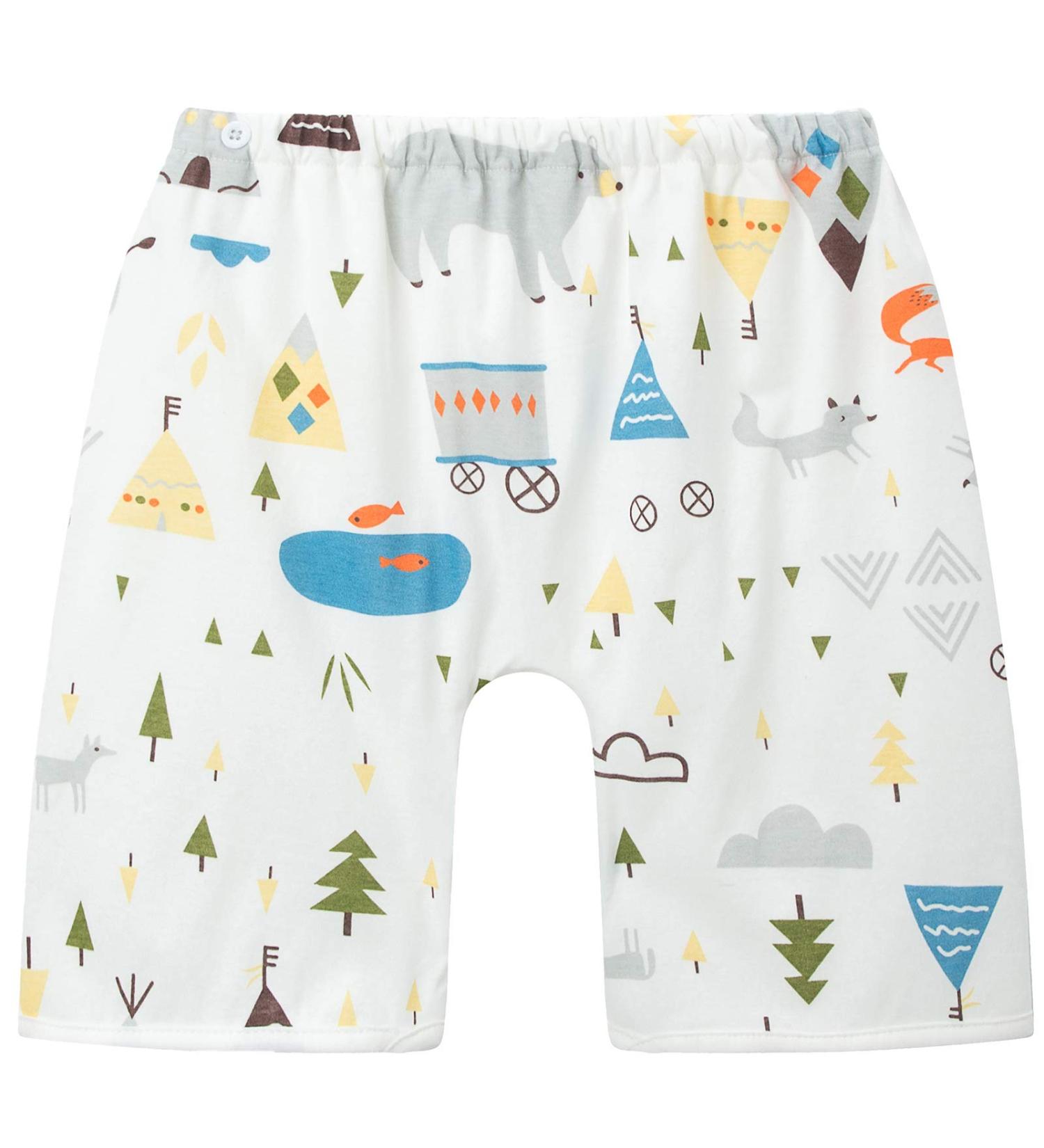 Babycare 2 in 1 Reusable Cotton Training Pants with Polar Bear Design - Waterproof Diaper Skirt for Toilet Training, High Low Waist Fit - Buy Online on GoSupps.com