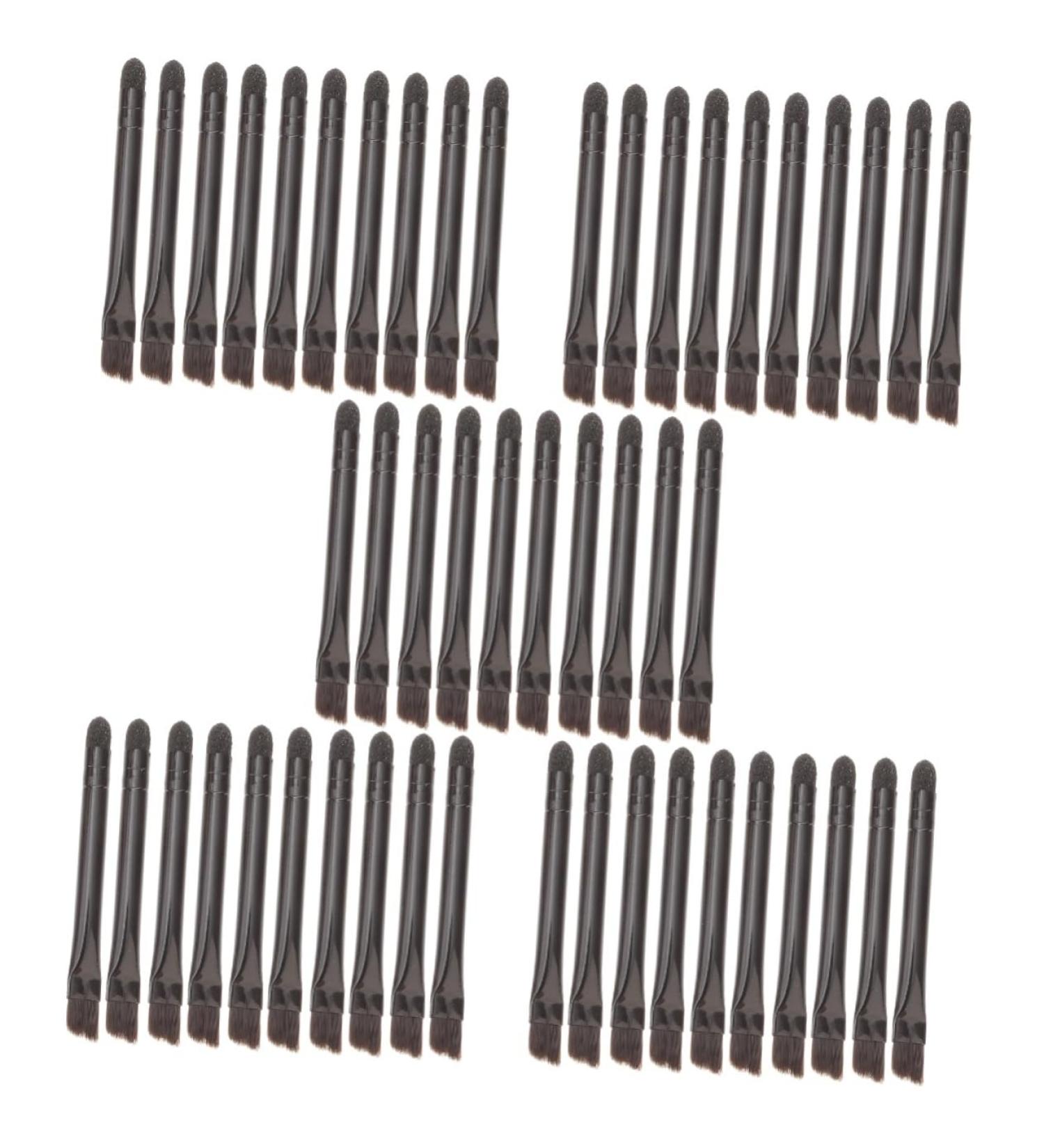 FOMIYES 50 Pcs Eye Shadow Brush Makeup Brush Ladies Suits Eyebrow Eyeshadow Brush Makeup Tools Miss Sponge 5.8X0.7X0.5CMx5pcs Blackx5pcs - Buy Online on GoSupps.com