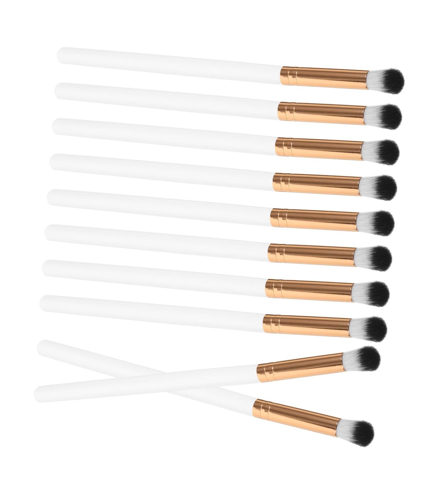 Healeved 10pcs Makeup Brush Makeup Eye Brush Eye for Makeup Concealer Brush White Wooden Handle - Buy Online on GoSupps.com