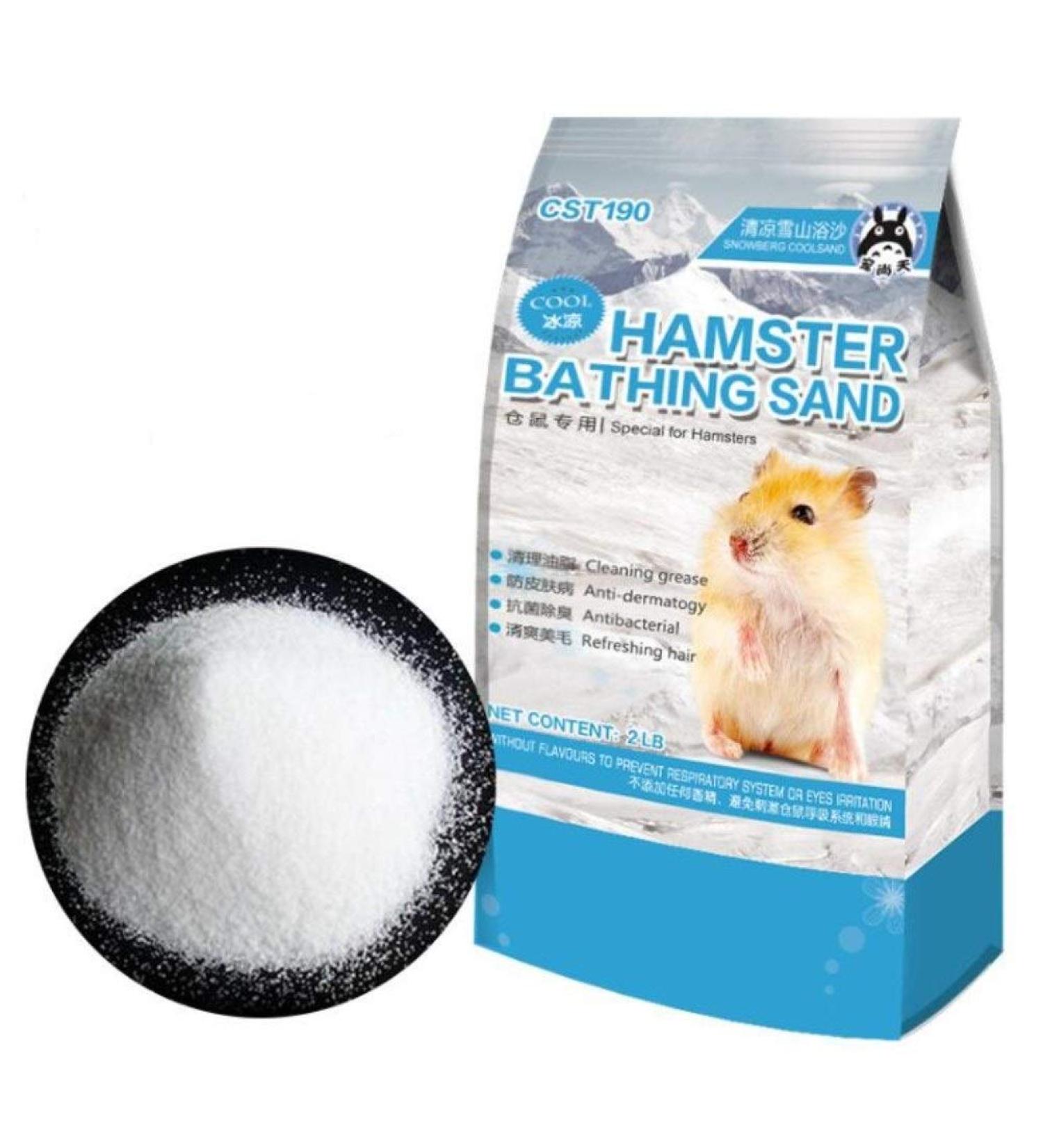 Bathing Sand for Hamsters, Gerbils, Chinchillas - Tiny Friends Farm Grooming Sand (2LB) - Buy Online on GoSupps.com
