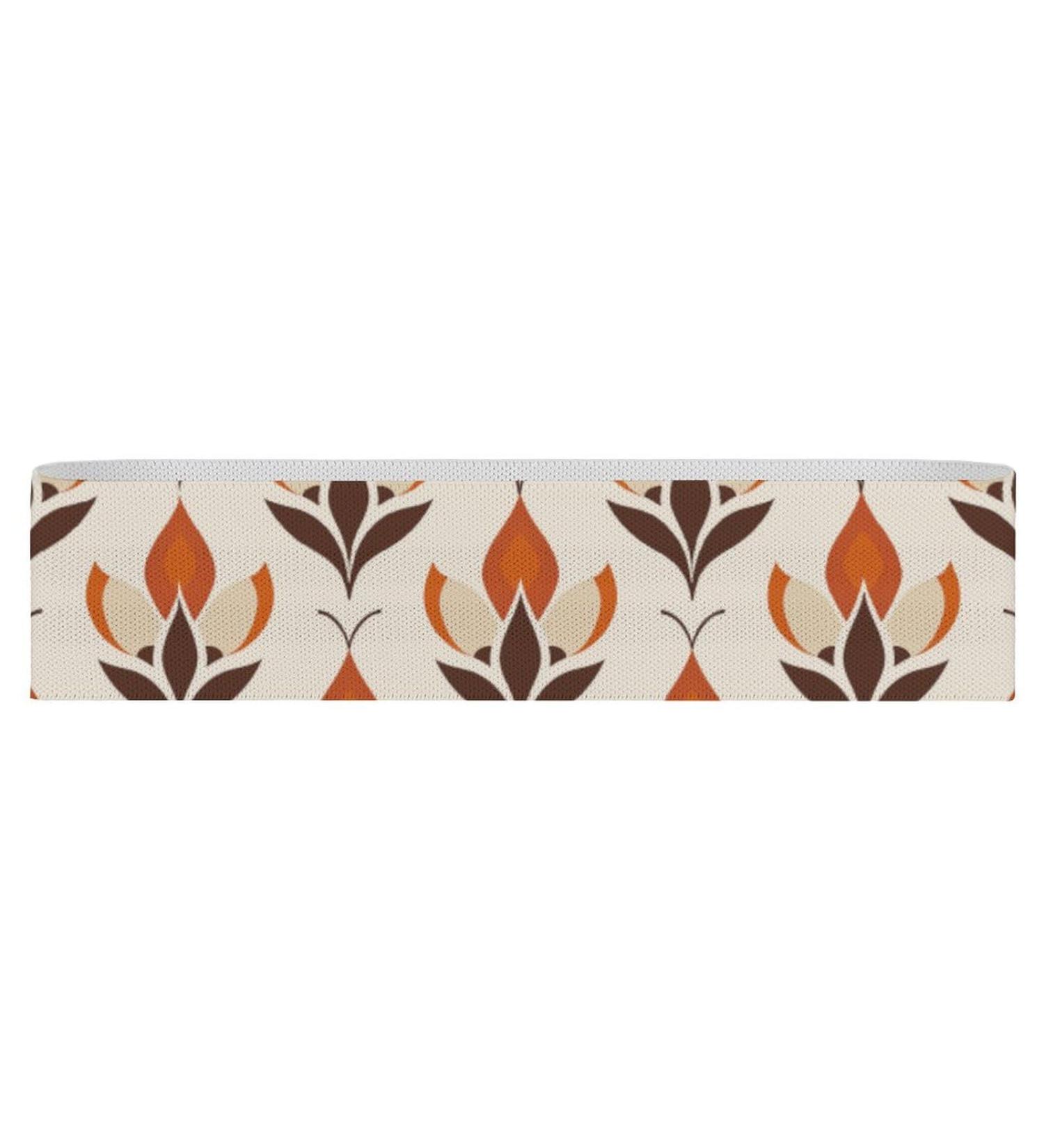 Shop Stylish Resistance Bands - Orange & Brown Fabric Exercise Bands for Ultimate Fitness - Buy Online on GoSupps.com