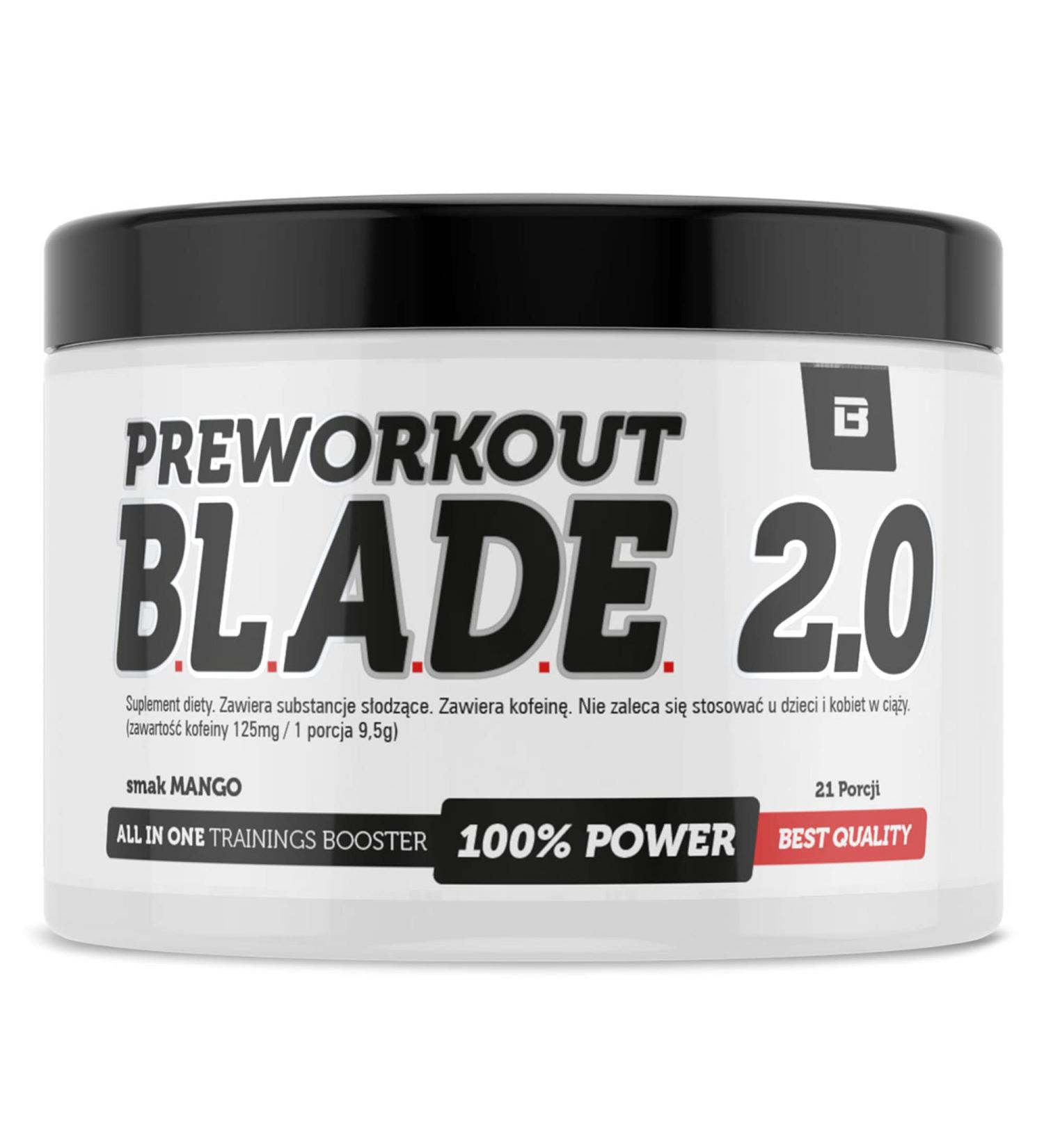 BLADE Series Preworkout 2.0 - Mango Booster 200g | Best Pre-Workout Supplement for Energy & Performance - Buy Online on GoSupps.com