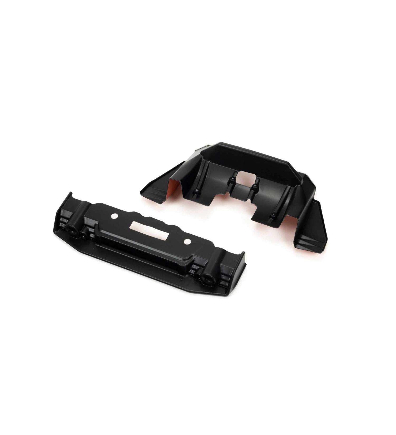 Painted splitter and diffuser black/orange: FELONY 6S BLX