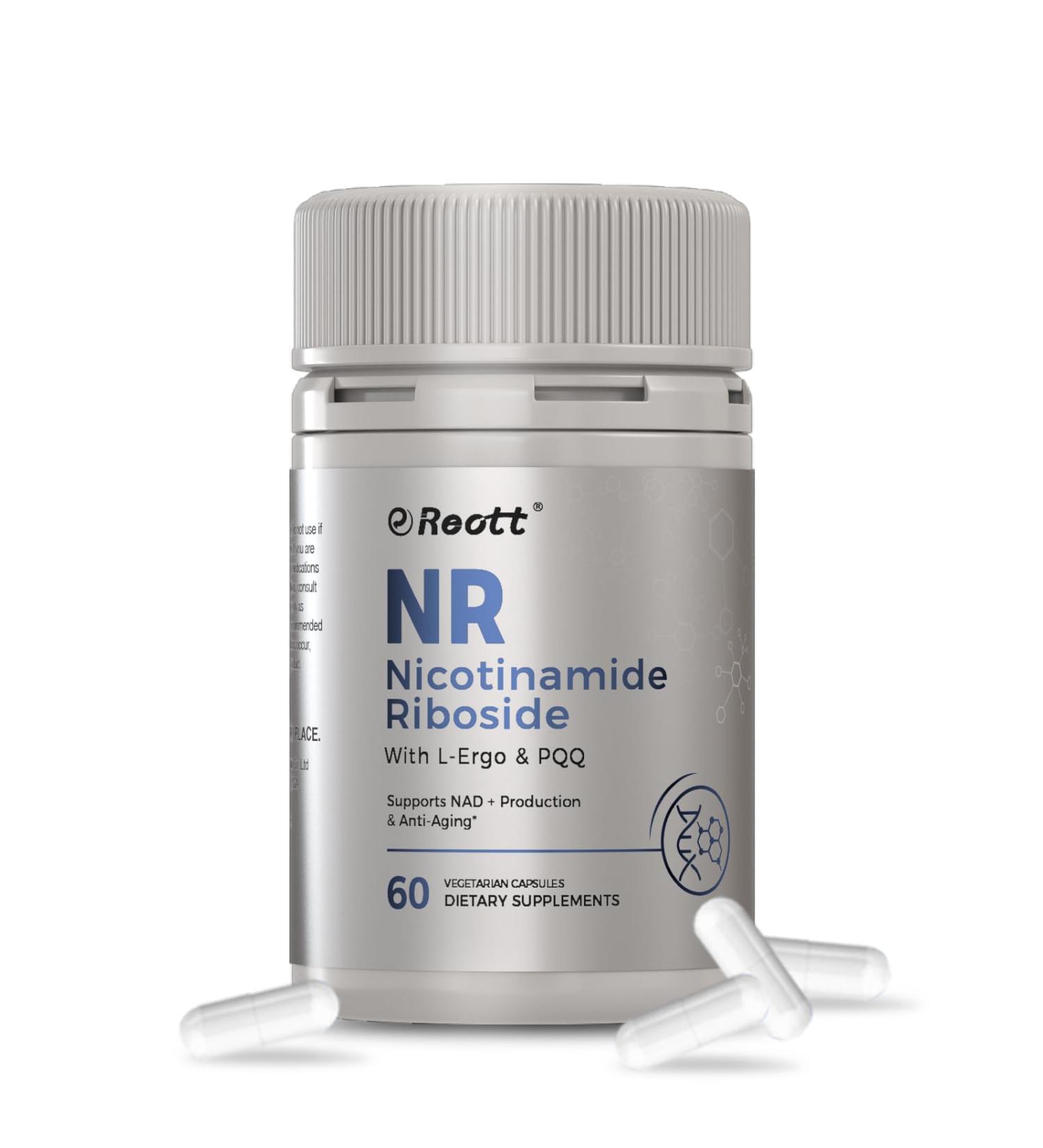 NR Nicotinamide Riboside Supplement 300mg Supports NAD+ Boosting 60 Capsules with L-Ergothioneine and PQQ for Cell Health & Healthy Aging 1 Count (Pack of 1) - Buy Online on GoSupps.com