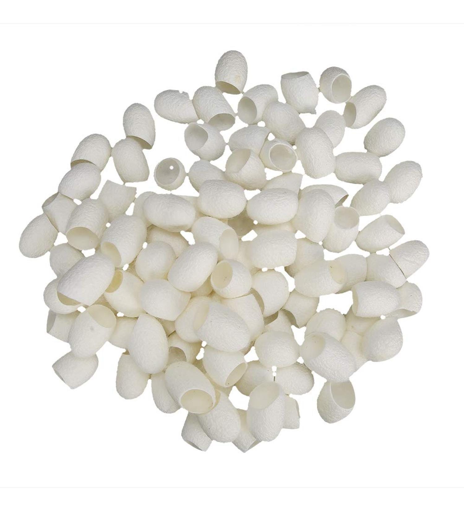 Pack of 100 Facial Care Silk Moth Blackhead Removal Peeling Balls with Fibroin for Cleaning - Buy Online on GoSupps.com