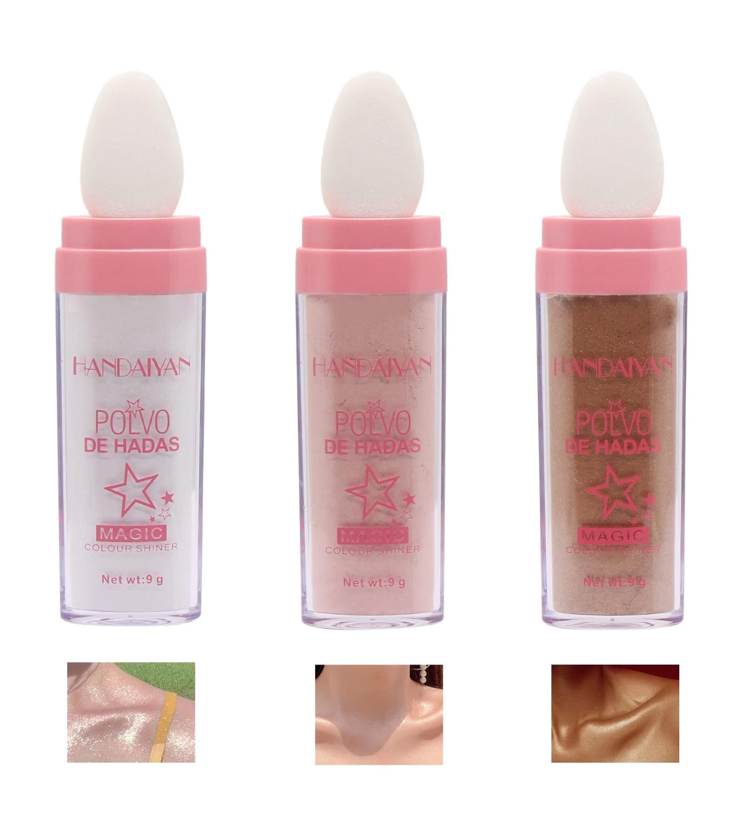 3PCS Fairy Stick Highlighter Powder Set | Multi-functional Makeup for Face & Body Glow - Buy Online on GoSupps.com