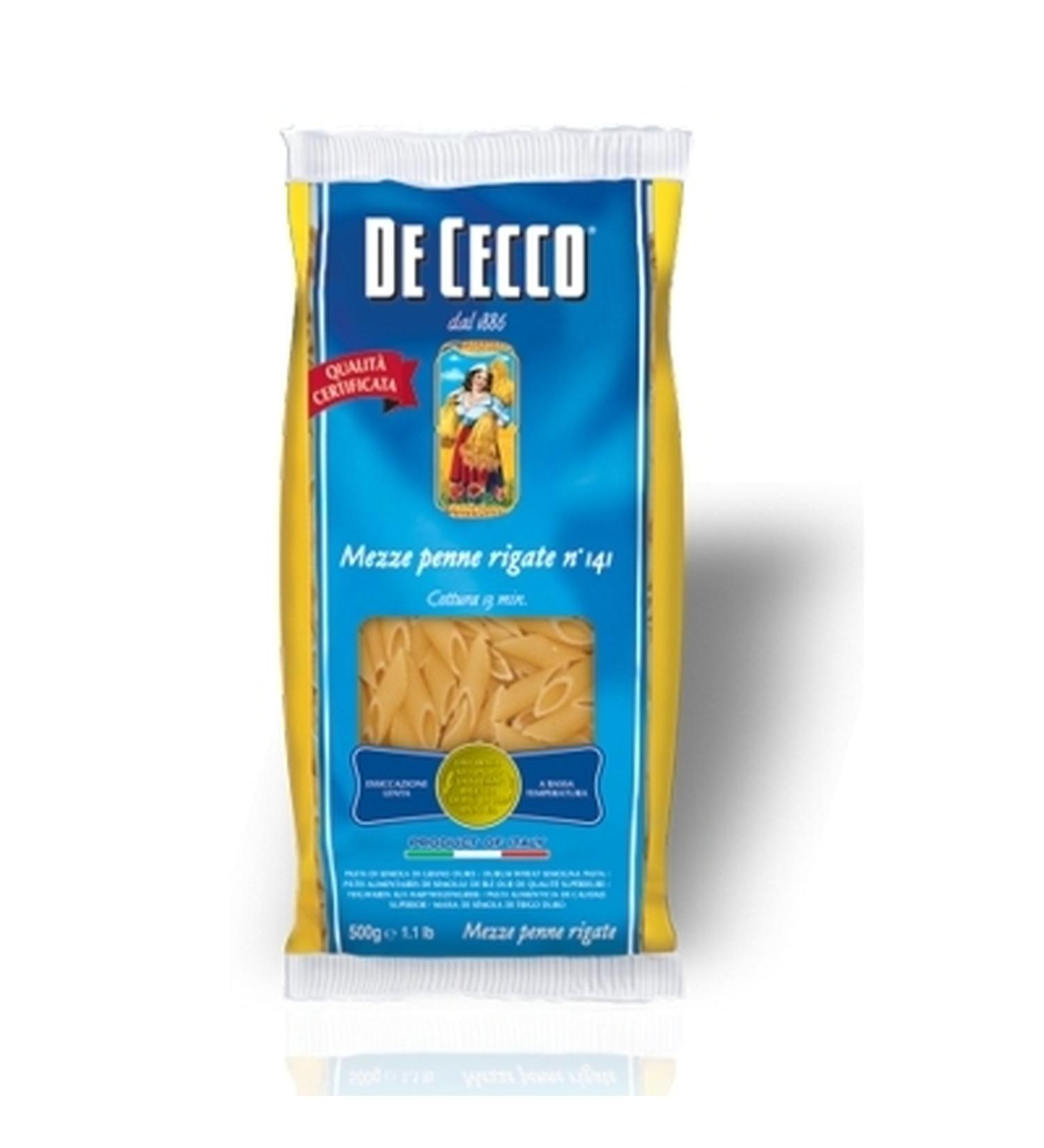 De Cecco De Cecco Pasta Mezze Rigate Penne No. 141 5 x 500 g