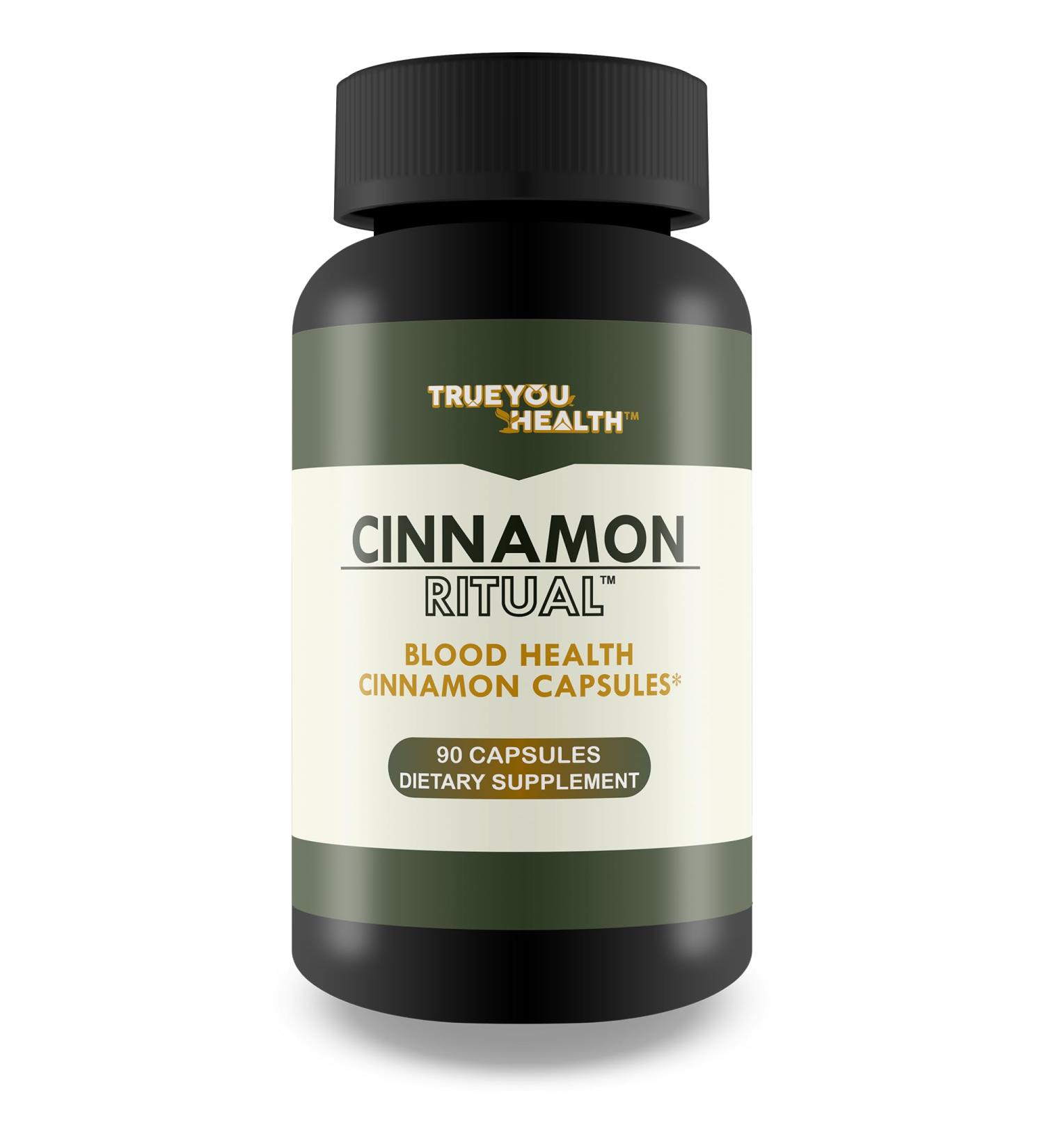 Cinnamon Ritual - Our Best Cinnamon Supplement for Blood Support - Promotes Healthy Blood Flow - Improved Formula W/Turmeric & Vitamins - Glucose Reset Ritual Sugar Health Blood Health - Buy Online on GoSupps.com