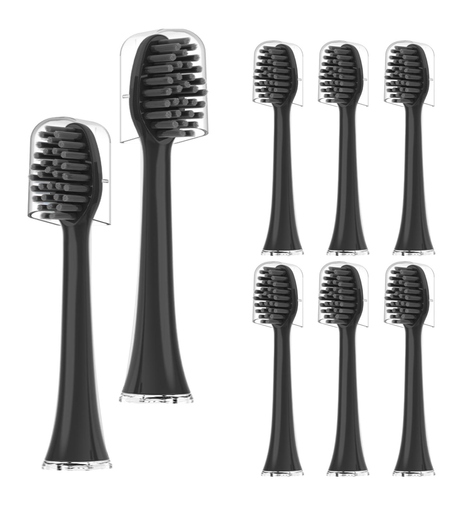 Buy 8er Meruyoo Replacement Brush Heads for Dental Hero Toothbrush Compatible with Dental Hero Sound Toothbrush Black 3 Pack - Buy Online on GoSupps.com