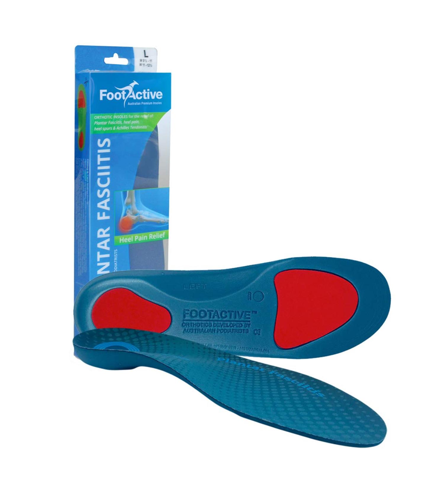 FootActive Plantar Fasciitis Insoles - Size S (5-6.5 UK) - Buy Online on GoSupps.com