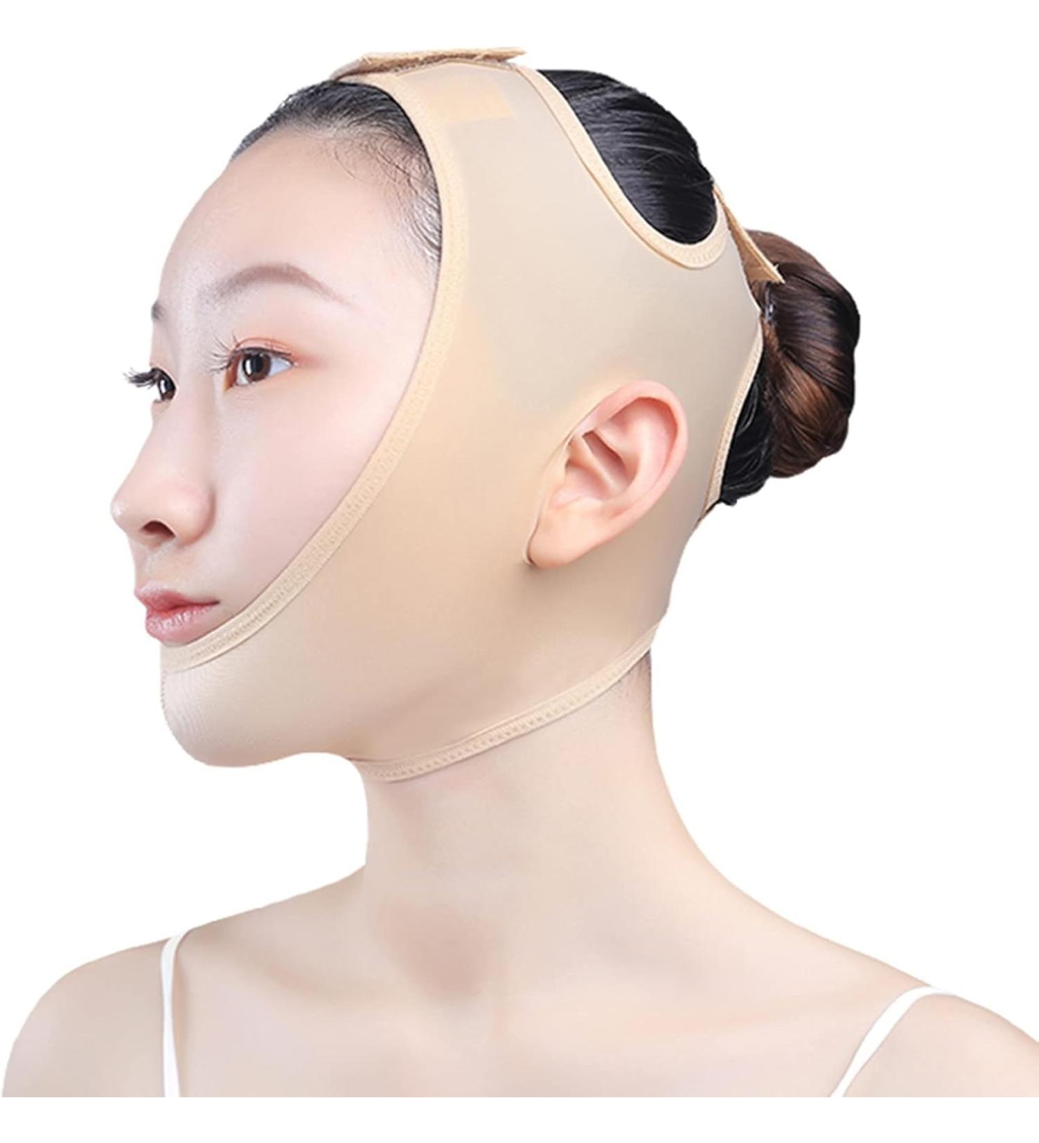Compression strap for face liposuction chin neck slimming double chin super elastic V Face Line sculpting liposuction for adult women L - Buy Online on GoSupps.com