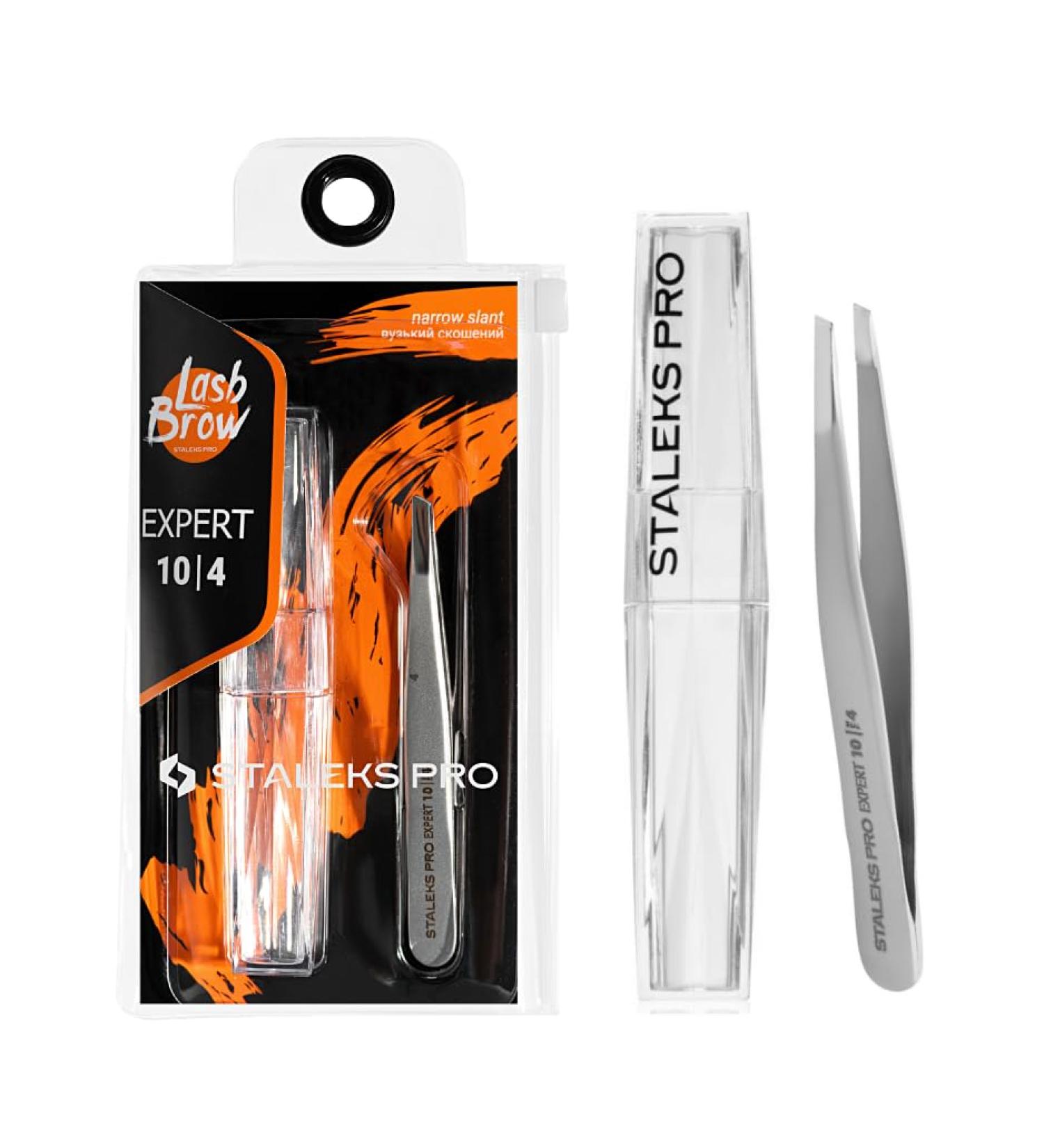 STALEKS PRO Stainless Steel Expert 10/4 Eyebrow Tweezer for Sparse & Thin Eyebrows - Buy Online on GoSupps.com
