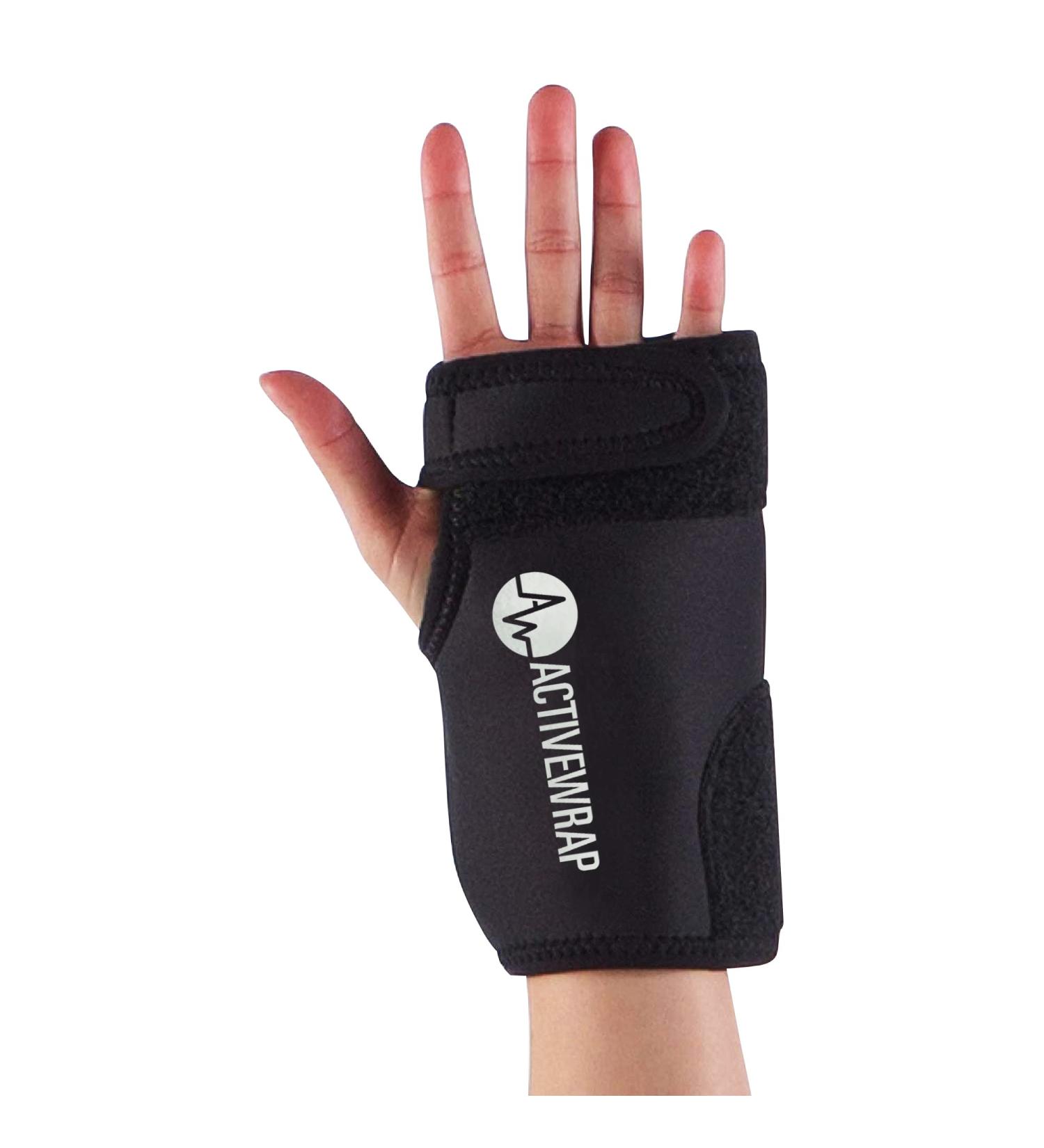 ActiveWrap Hand and Wrist Ice Pack - for Repetitive Strain, Pain Swelling, Carpal Tunnel Relief - Reusable, with Compression Straps - Hot and Cold Therapy - One Size - Buy Online on GoSupps.com