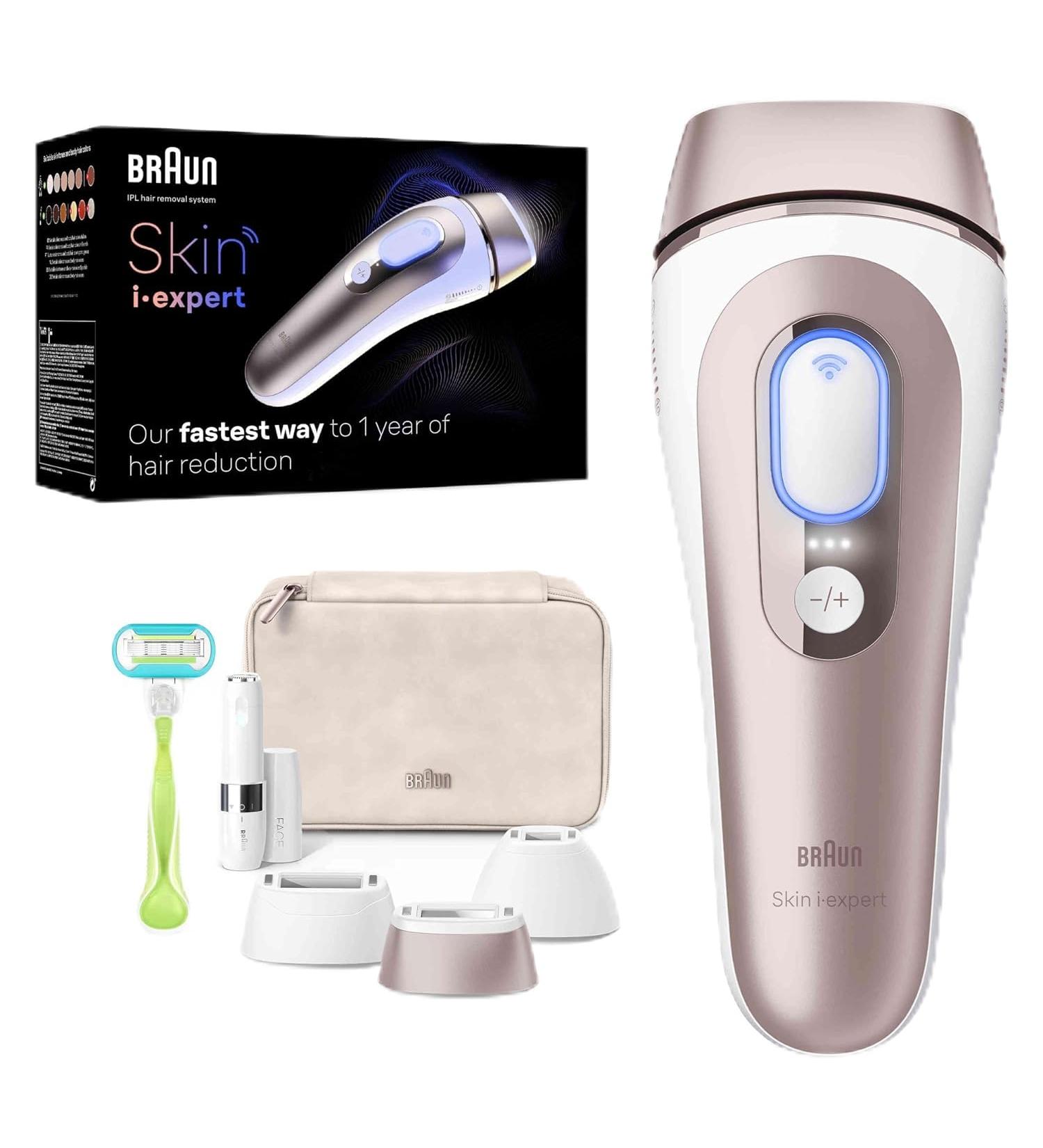 Braun Smart IPL 7 Skin I - Expert Hair Removal for Women 3 Attachments Free App Laser Alternative Designed in Germany - PL7249 - Buy Online on GoSupps.com