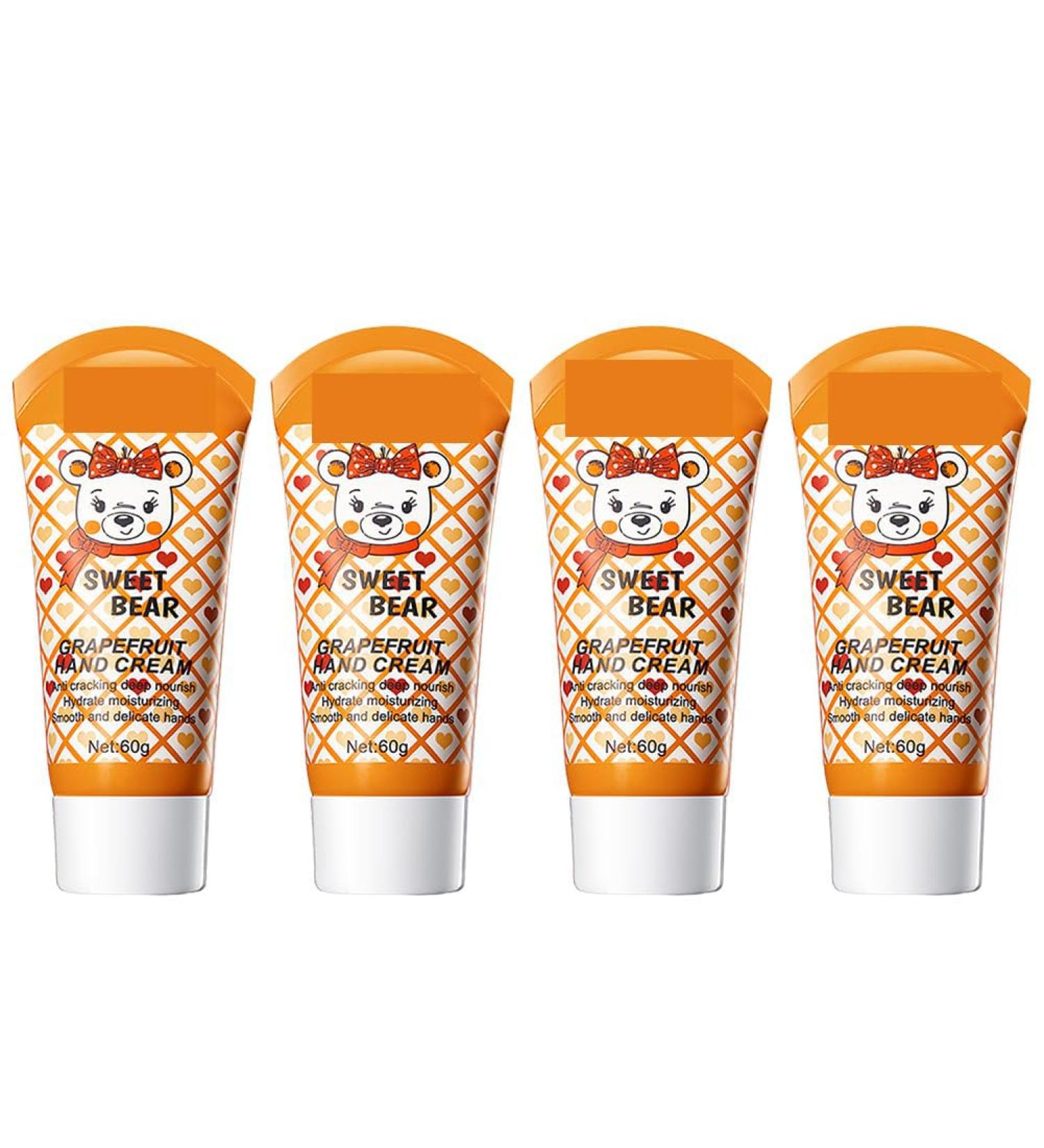 BakerMiche Hand Cream Set of 4 Deeply Nourishing and UltraMoisturizing Hand Cream for Dry Cracked Hands Daily Moisturizing Hand Cream Gift for Women and Girls Grapefruit - Buy Online on GoSupps.com
