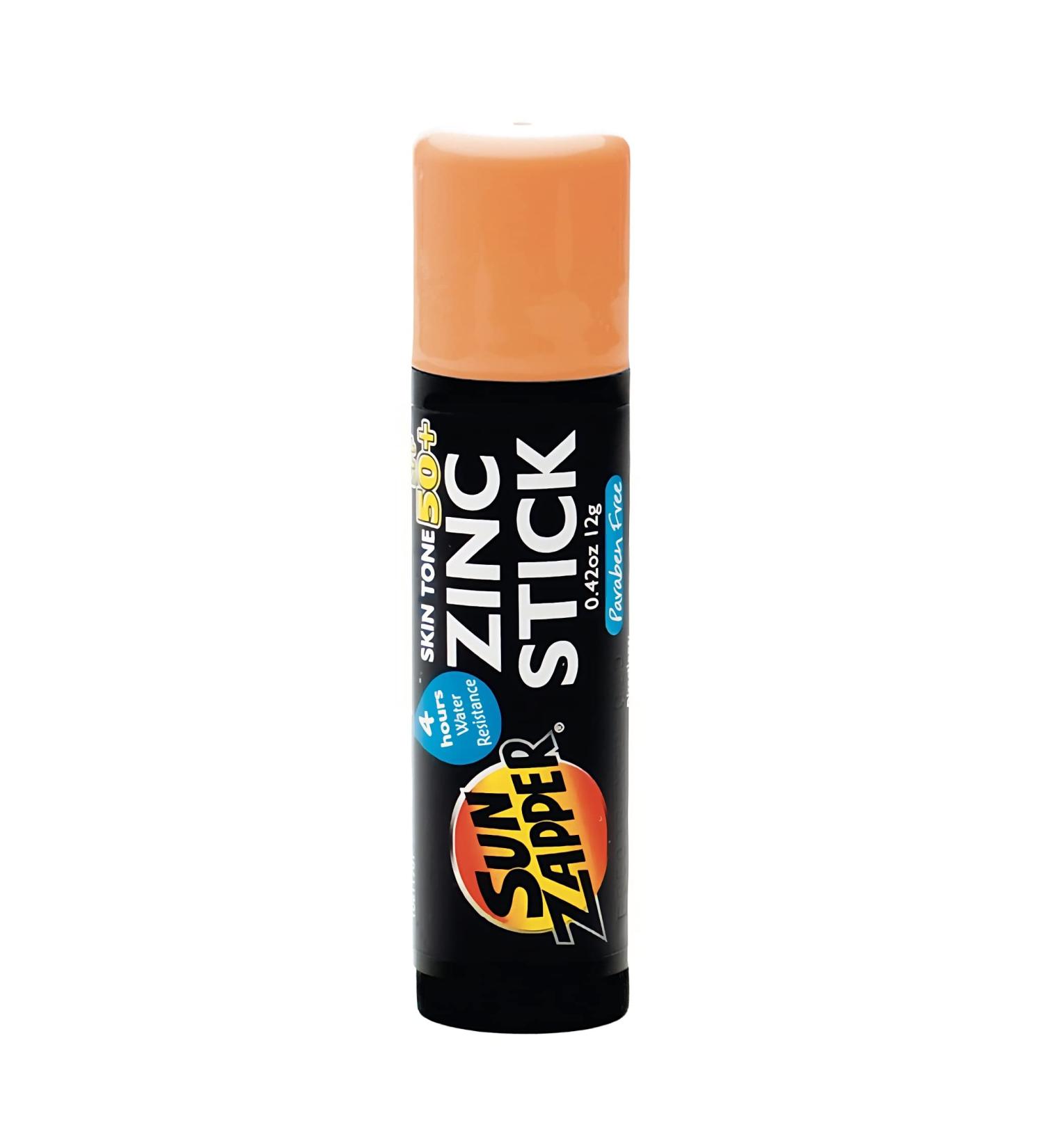 Sun Zapper Zinc Stick SPF 50+ Bronze Tan - Water Resistant Mineral Sunscreen for Face & Body (0.42 Oz) - Made in Australia - Buy Online on GoSupps.com