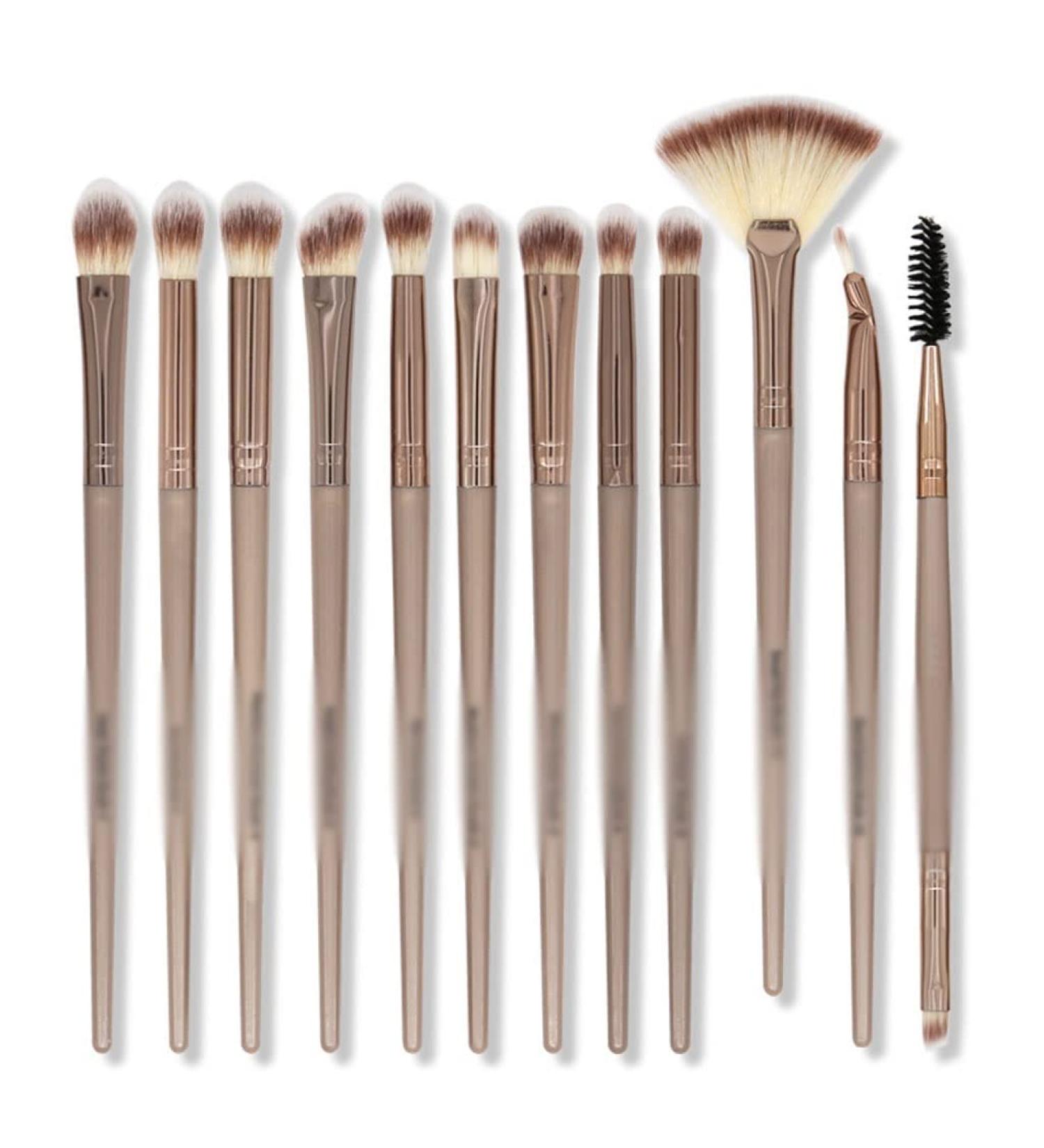 DFHBFG 12-Piece Eye Makeup Brushes Set | Soft Bristles for Perfect Eyeshadow Nose Shadow & Eyeliner - Ideal for Professional & Home Use - Buy Online on GoSupps.com
