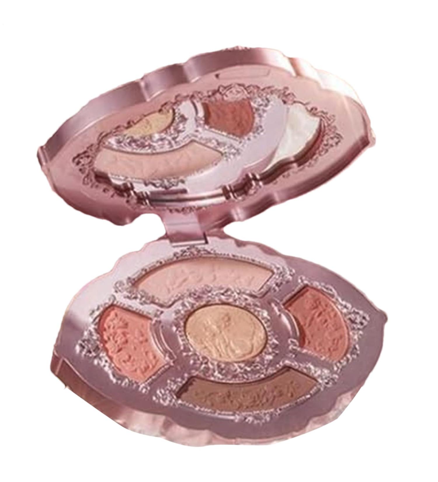  G n rique Eyeshadow Palette - 5-Color Highly Pigmented Colorful Eye Shadow - Matte Shimmer SNeutral Bright Eye ShSadow for Women Floral Engraving Eyeshadow Palette - Buy Online on GoSupps.com