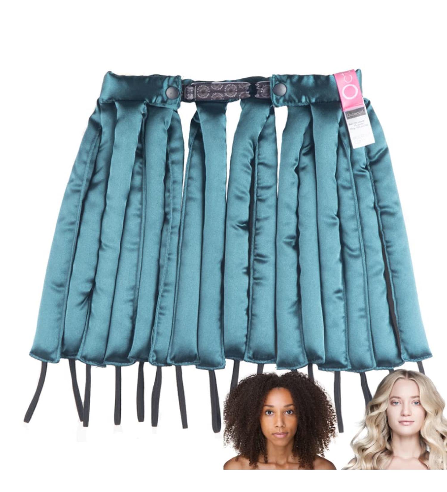 Octocurl Heatless Hair Curler - Standard Length | Heatless Hair Rollers for Curls | Sleep-In Curling Headband (Satin - Jade Mermaid) - Buy Online on GoSupps.com