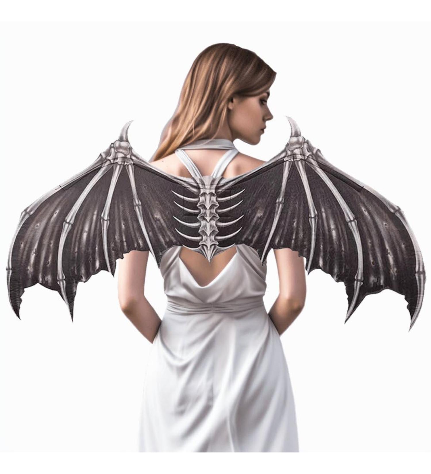 Cosplay Wings Angel Wings White Black Devil Skull Vampires Props Role Play Party Show Halloween Mardi Gras - Buy Online on GoSupps.com