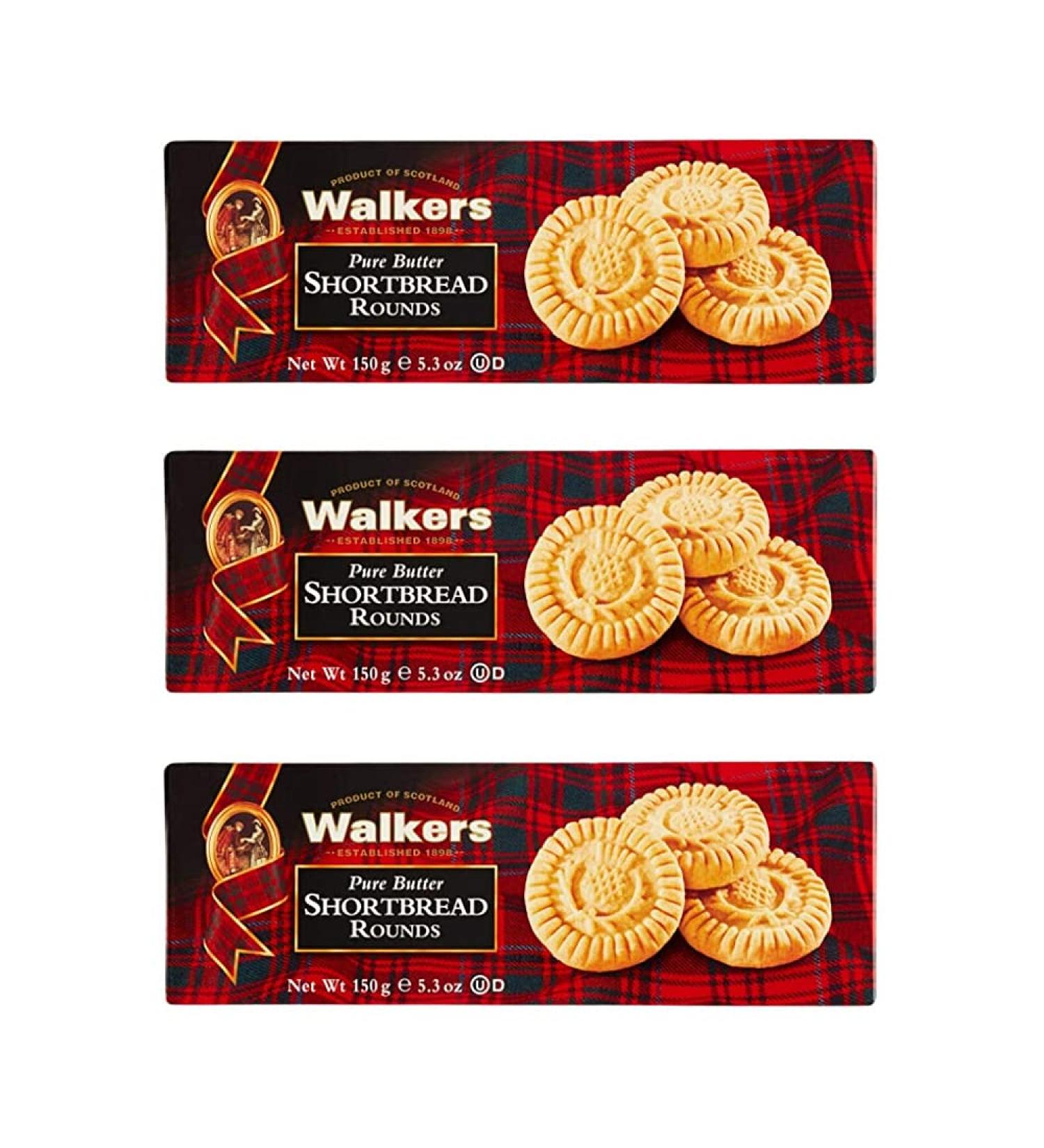 olivaoliva Walkers - Butter Cookies - Pack of 3 x 150g