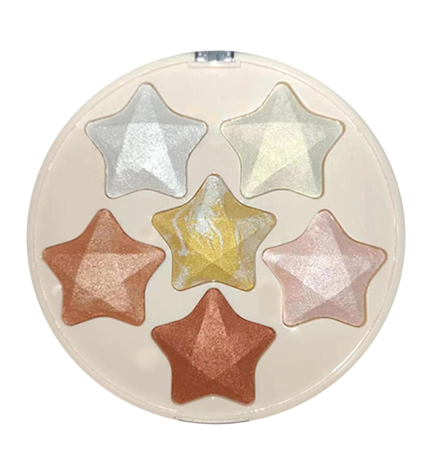 Cheek Highlighter - Waterproof Long-lasting Glitter Highlighter Contouring Highlighting Powder for Shopping Dating Traveling Home Working Gathering Xiaguang 01 - Buy Online on GoSupps.com