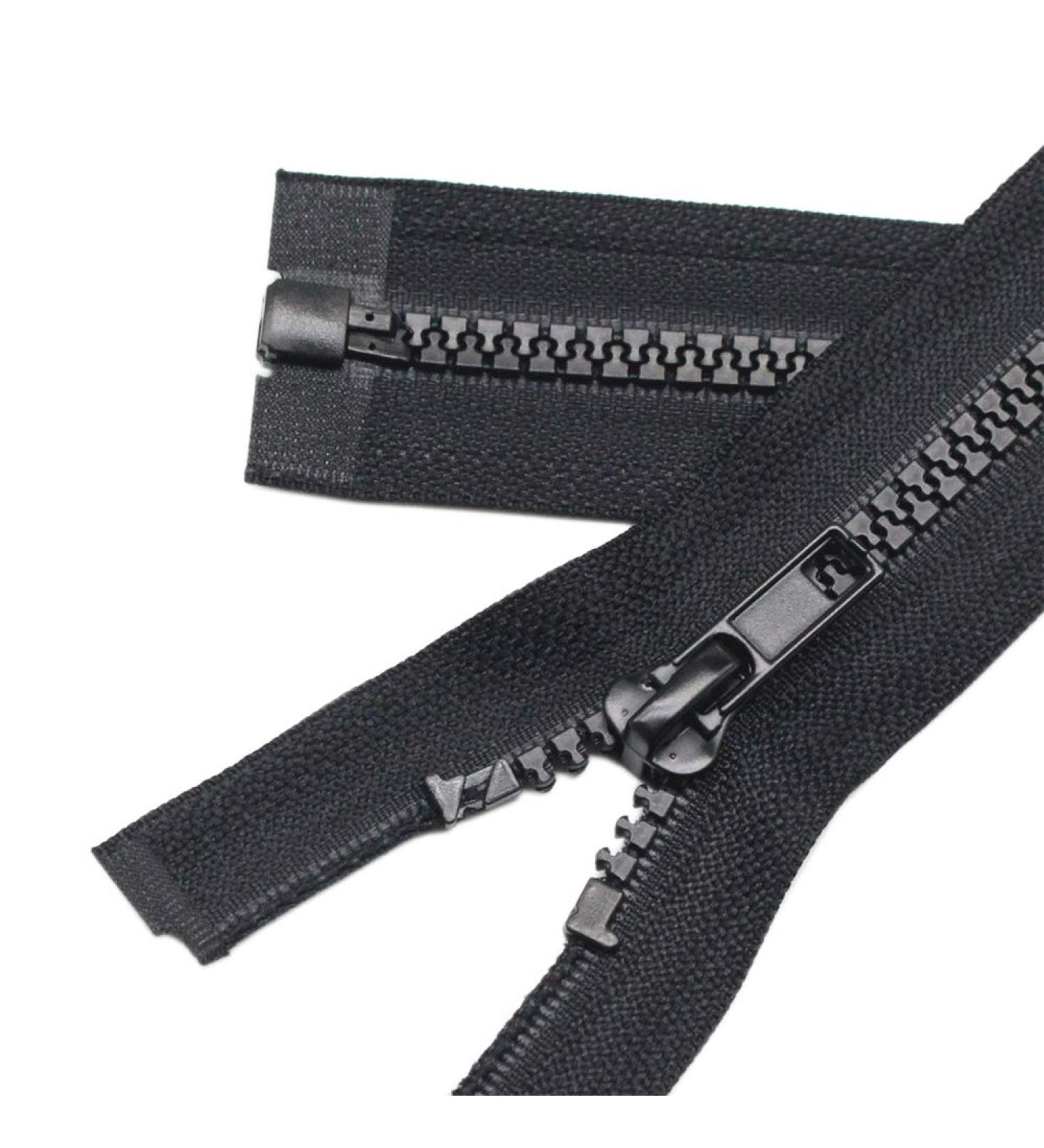 YaHoGa 30 Inch Separating Jacket Zippers - Black Molded Plastic - 2 Pack | Sewing Coats, Jackets - Bulk Zipper Supplies - Buy Online on GoSupps.com