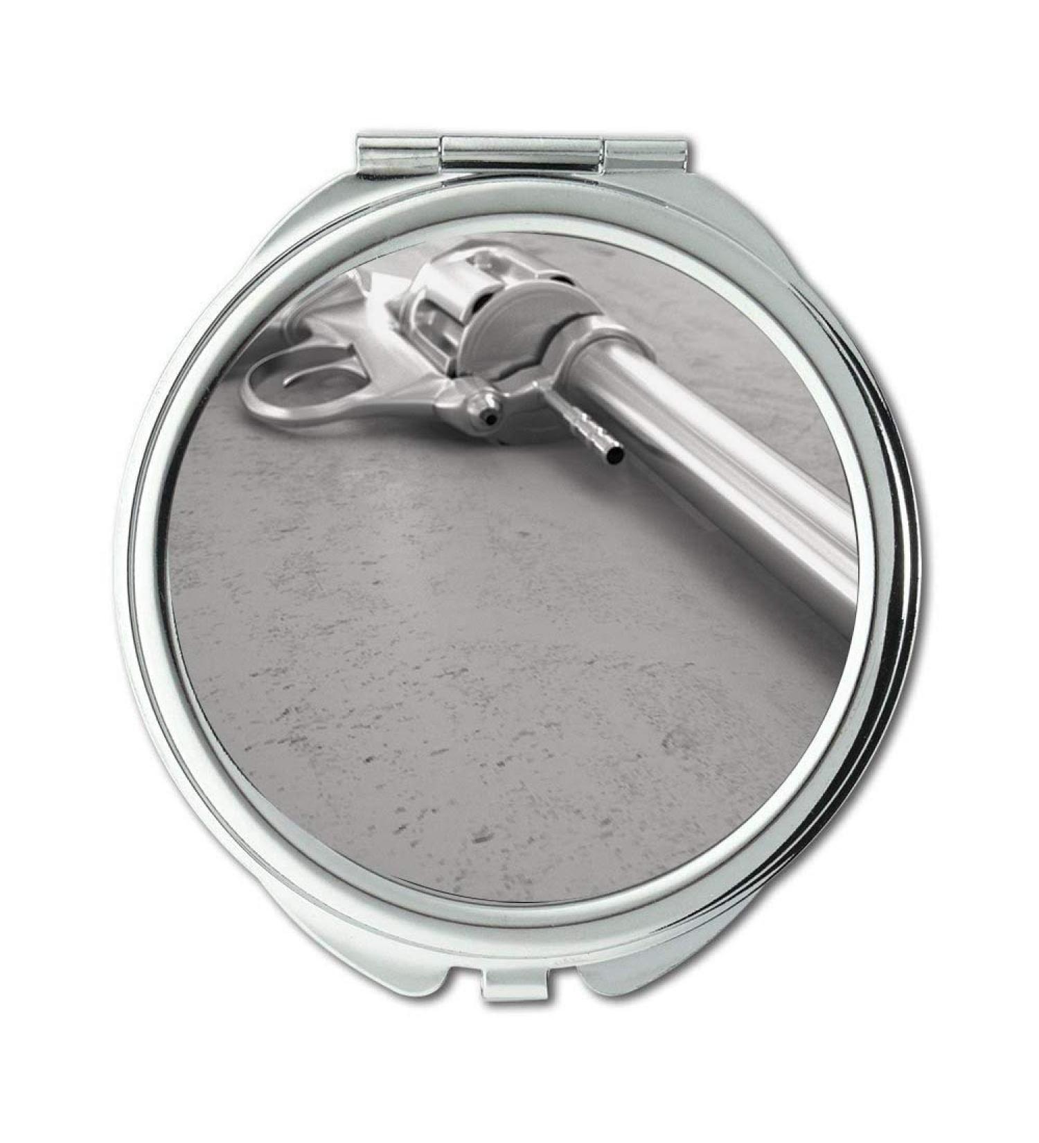 Mirror Travel Mirror gun shirts for men Round Mirror firearm gun hand gun pocket mirror portable mirror - Buy Online on GoSupps.com