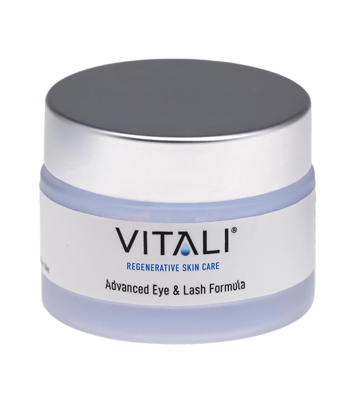 Vitali Advanced Eye & Lash Formula - Age-Defying Copper Peptide Skincare for Longer Lashes Fuller Eyebrows & Reduced Dark Circles - 2 oz - Buy Online on GoSupps.com