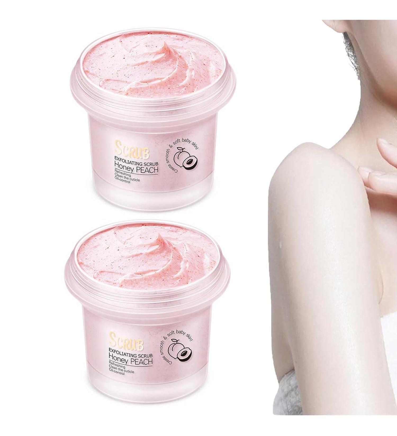 Peach Brightening Exfoliating Body Scrub Peach Smooth & Tight Body Scrub Peach Smooth & Tight Body Scrub Deep Exfoliating Scrub For Body Face - Buy Online on GoSupps.com
