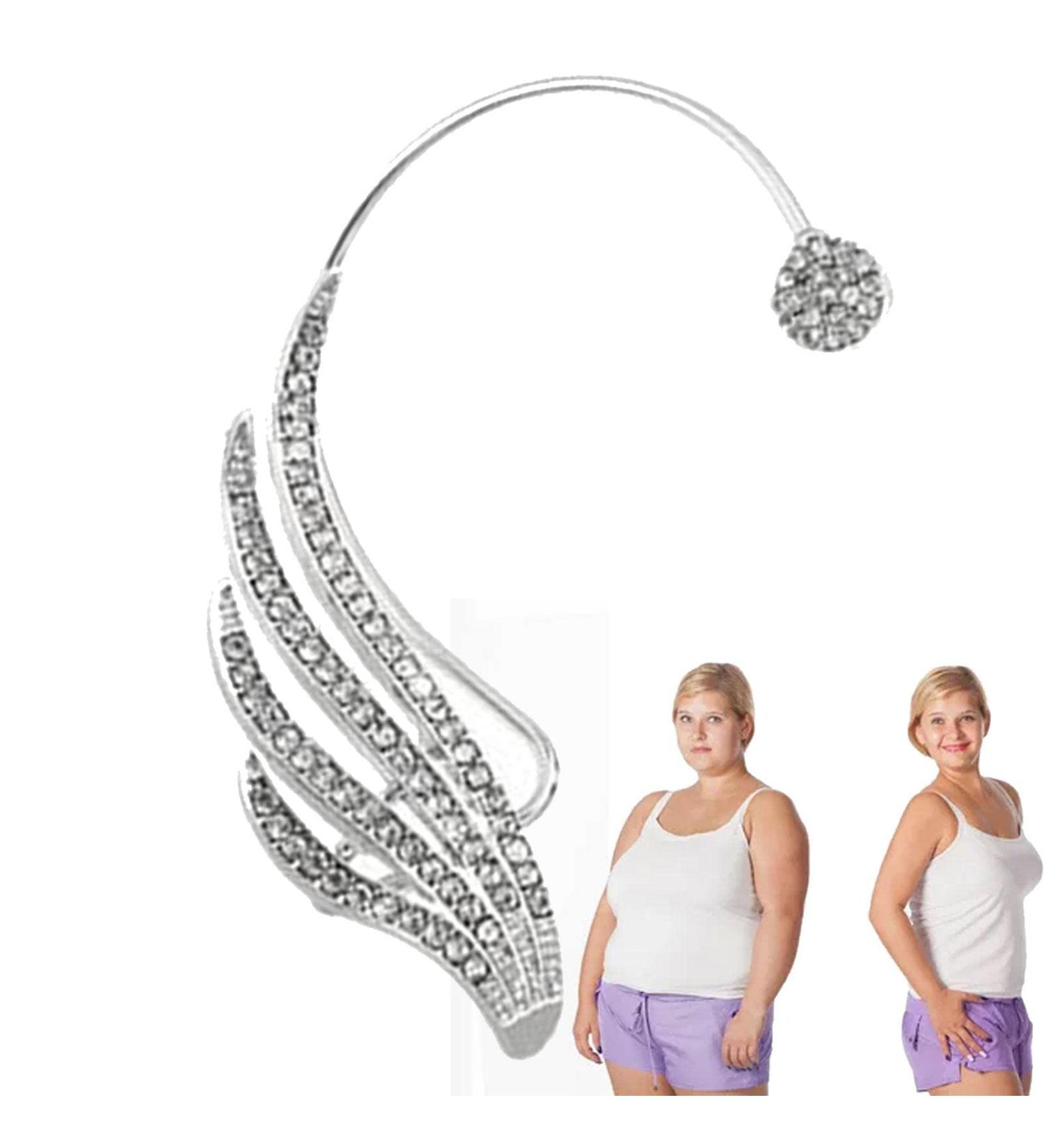 Richolyn Acupressure Earrings for Weight Reduction - Non-Penetrating Magnetic Angel Wings Sohrings - Buy Online on GoSupps.com
