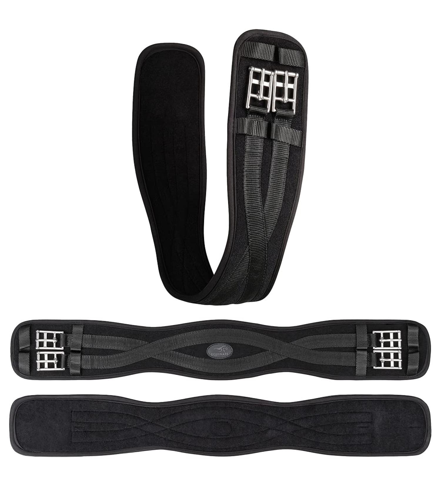 Equinate Short Girth Saddle Girth - Liam Anatomical Dressage Girth 50cm | Breathable & Comfortable - Buy Online on GoSupps.com