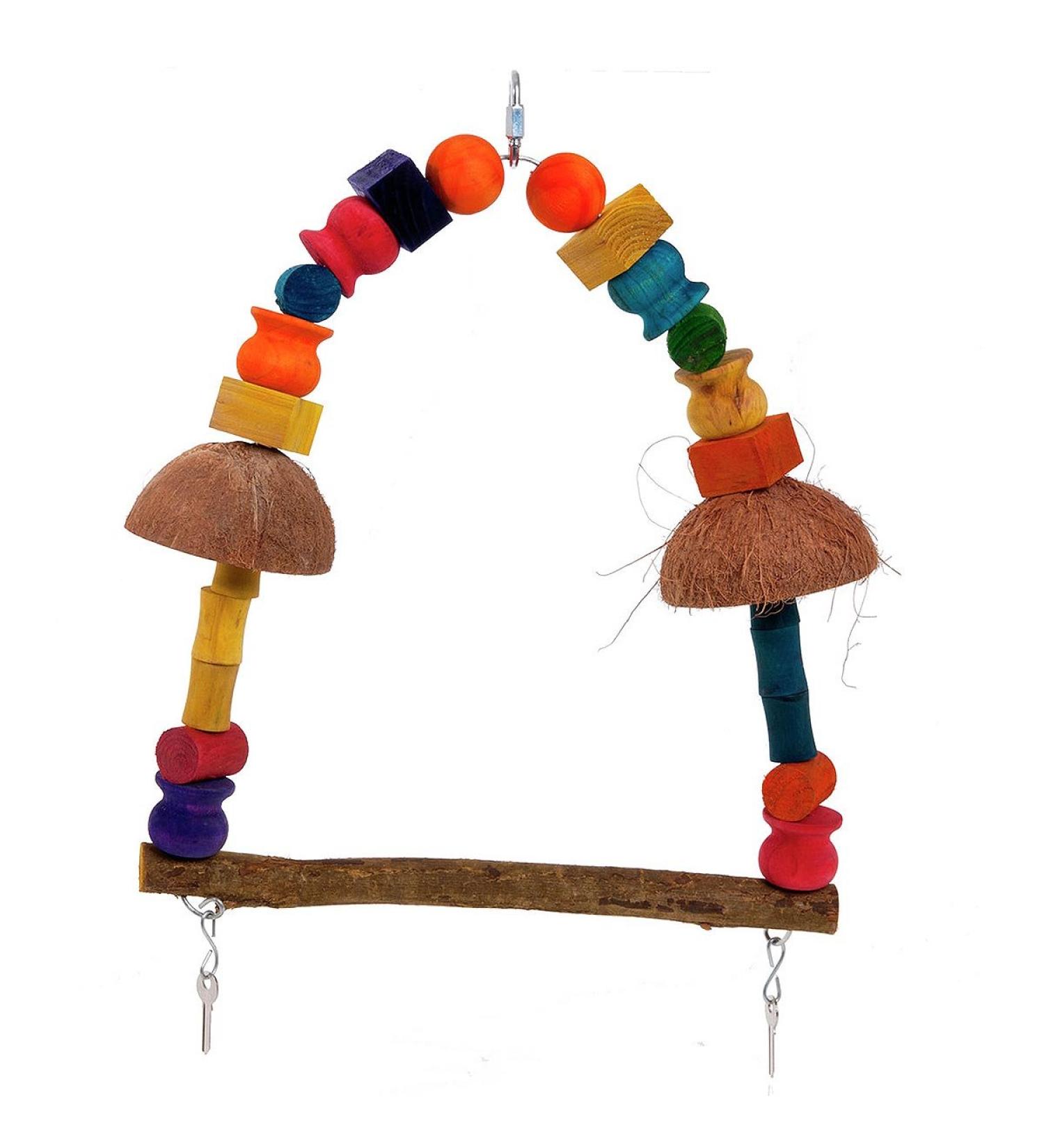 Karlie toy nature for parrots L: 36 cm W: 41 cm H: 39 cm color sorted L: 36 cm W: 41 cm H: 39 cm