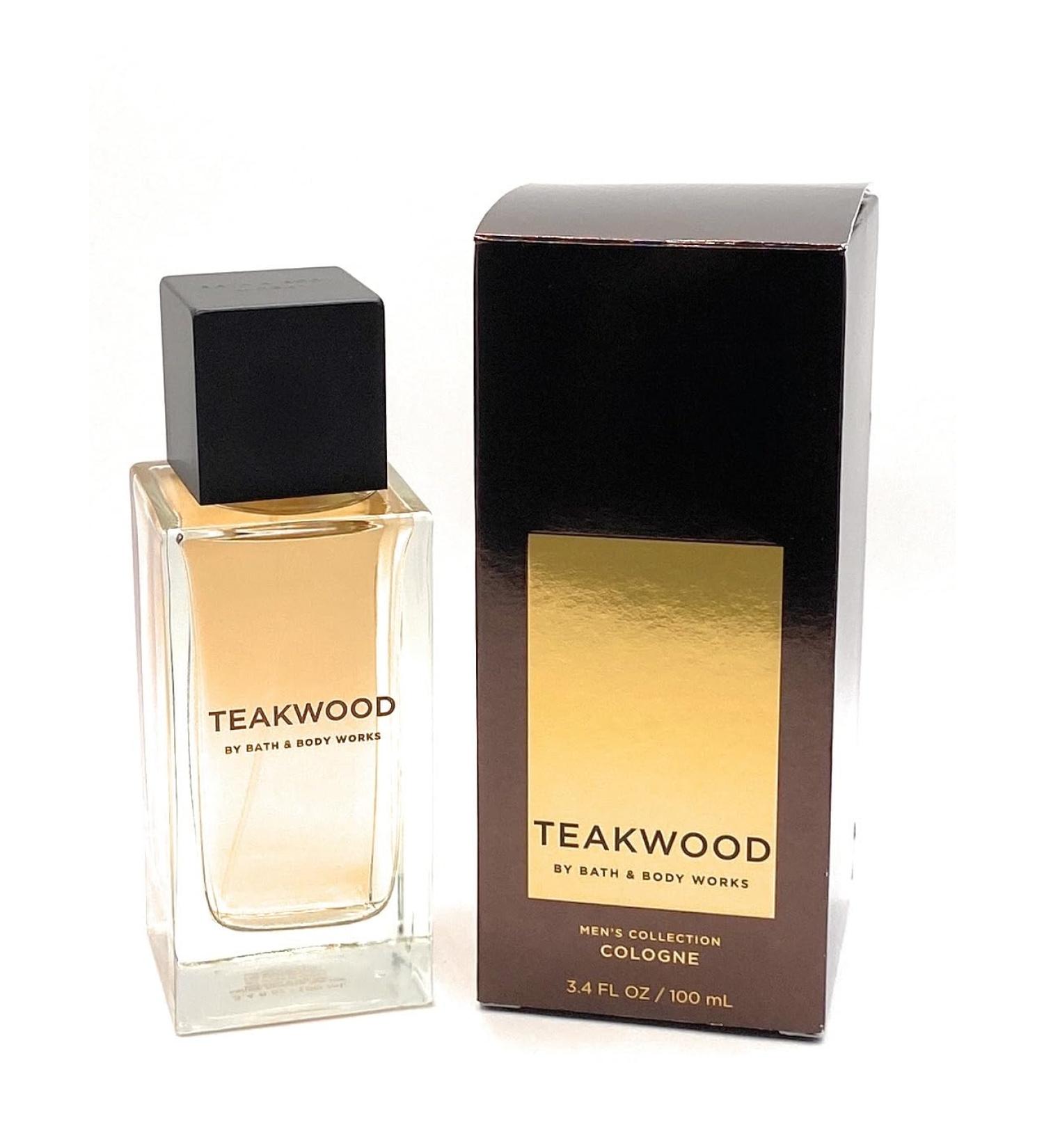 Bath and Body Works Teakwood Men's Fragrance Cologne Spray 1.00 Fl Oz (Pack of 1) Amber Wood 3.4 Fl Oz (Pack of 1) - Buy Online on GoSupps.com