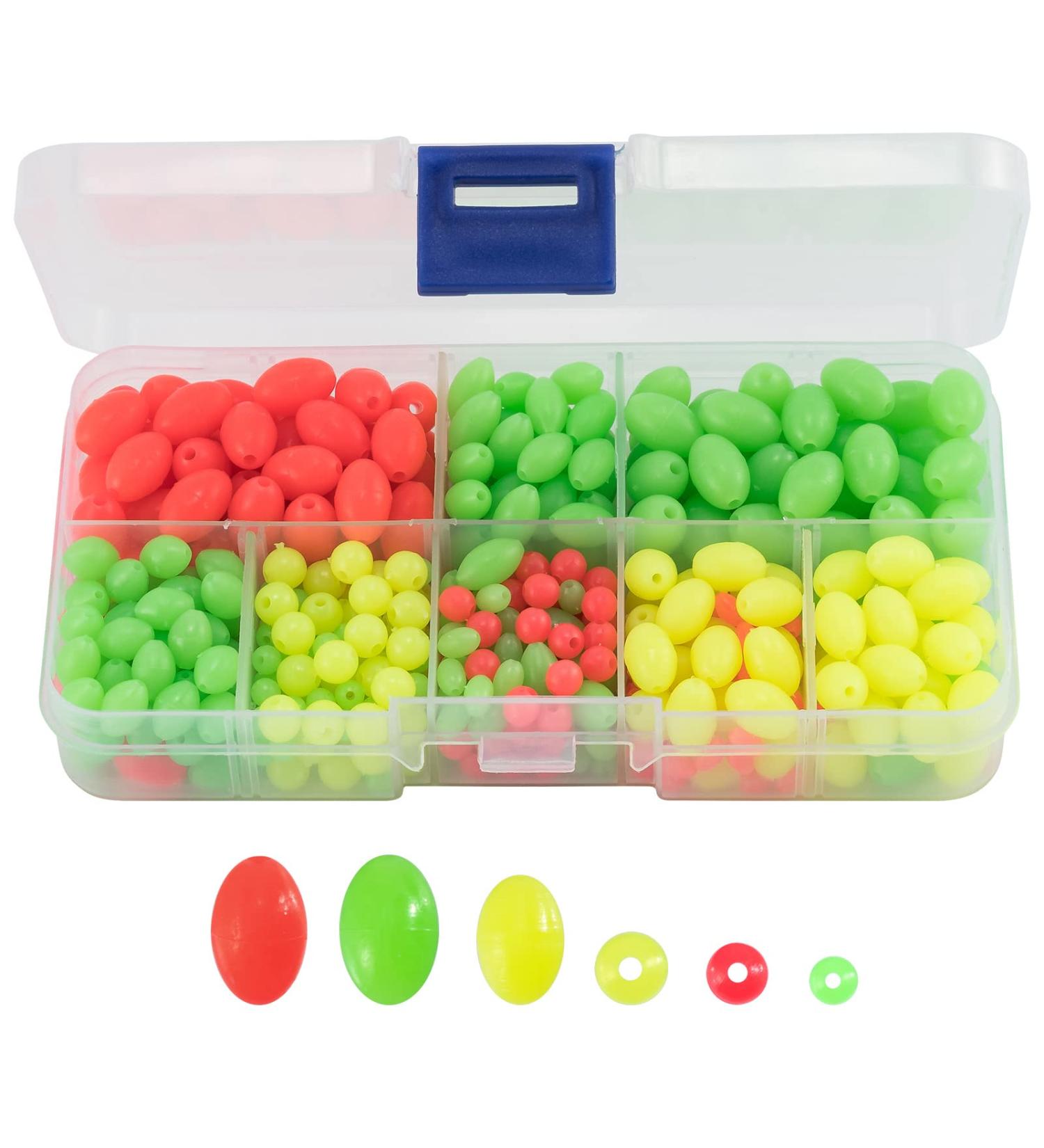 Dr.Fish Fish Bait Set - Floating Ball Stopper (Plastic) | 1000/3000 Pieces - Shining Round for Saltwater & Freshwater Fishing - Buy Online on GoSupps.com