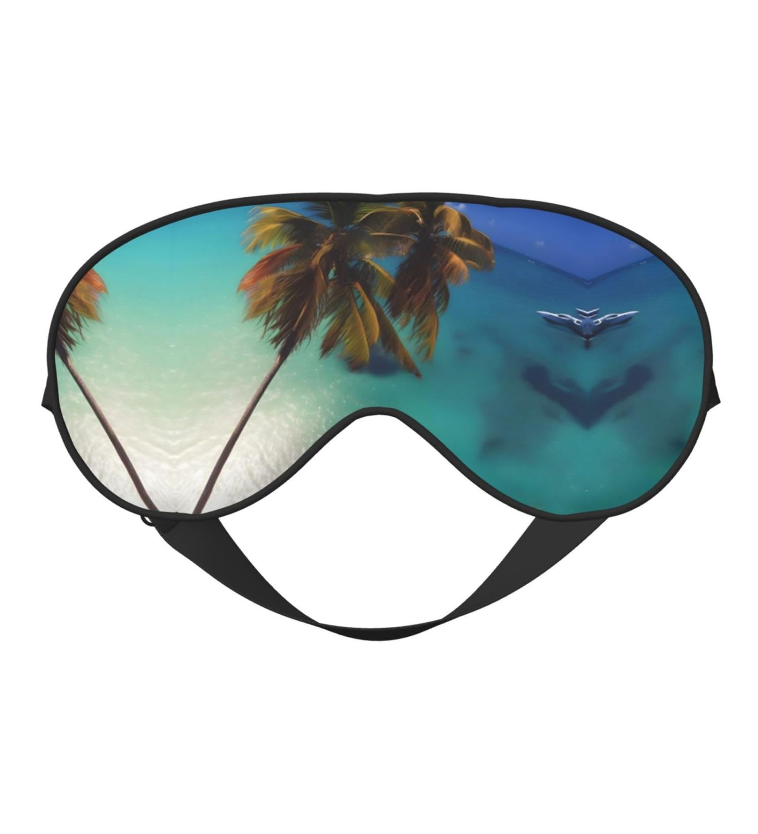 Beach Coconut Sunshine Eye Mask | Soft Adjustable Comfort for Men & Women | International Shipping Available - Buy Online on GoSupps.com