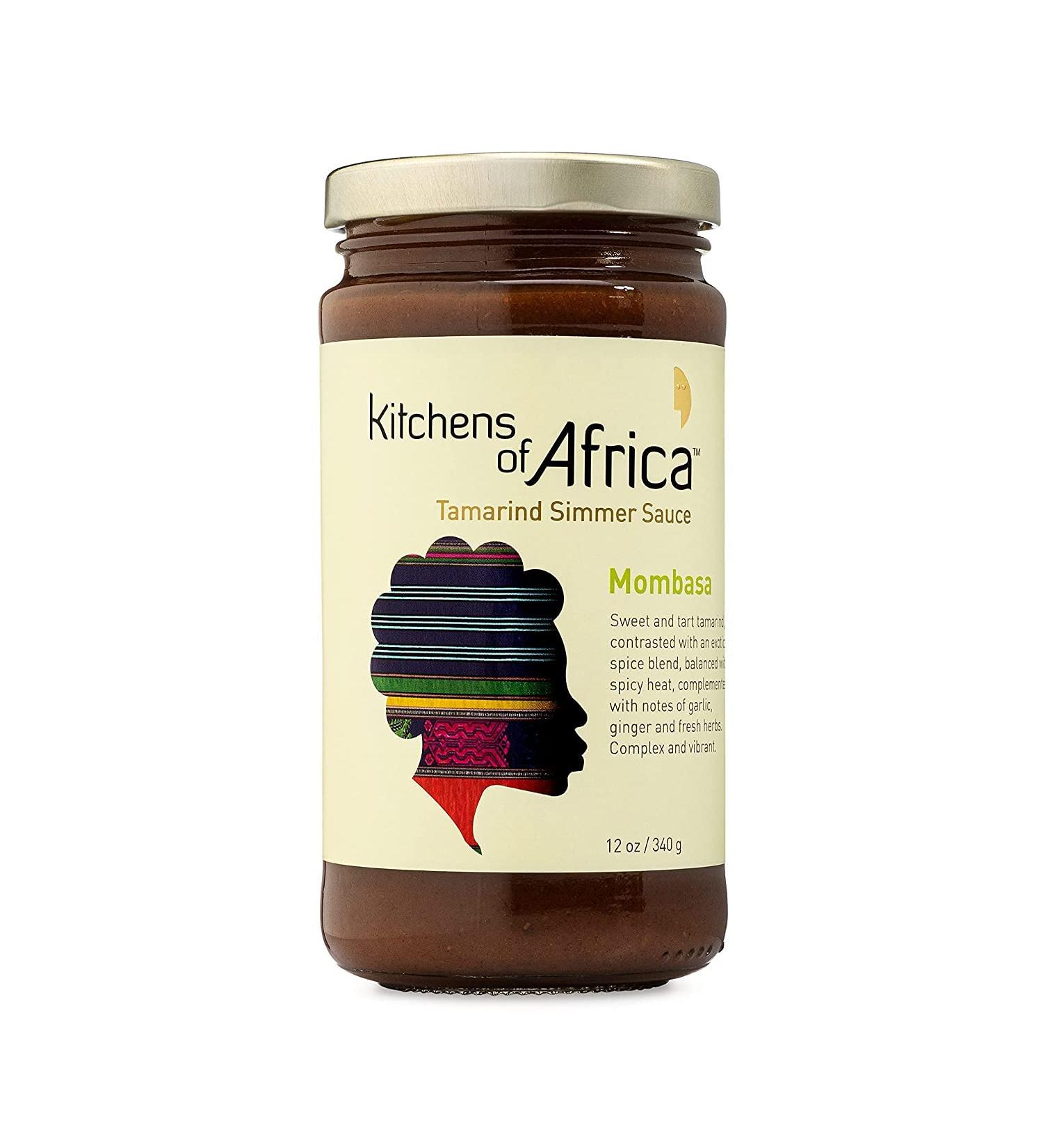 Tamarind Sauce (12 oz) - Bold African Simmer Sauce with Tamarind, Dates & Exotic Spices - Vegan & Gluten-Free - Ideal for Stir Fry - Kitchens of Africa - Buy Online on GoSupps.com