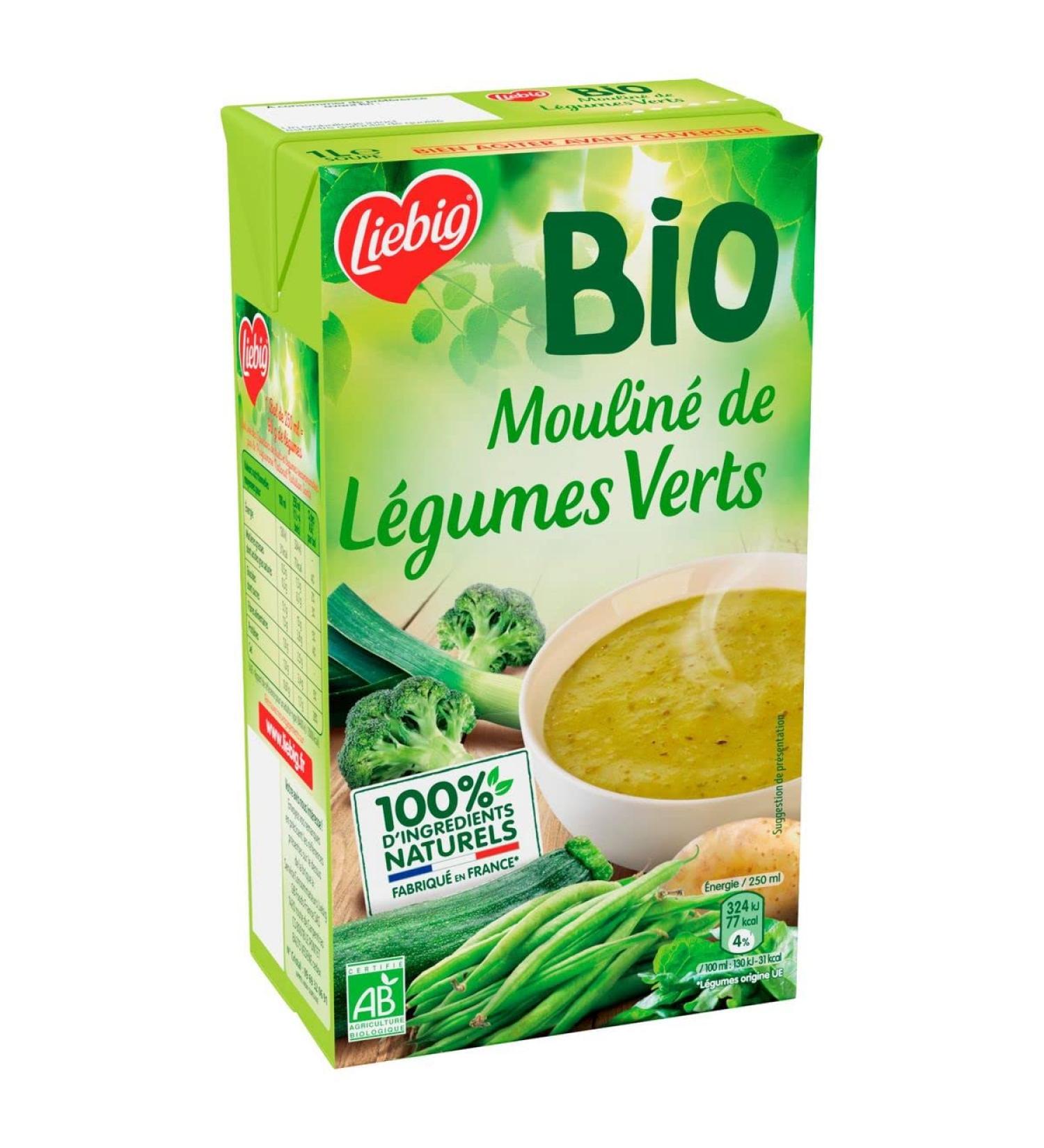 AUCHAN Liebig Organic Grinder 100% Natural Ingredients for 4 People 1 L Pack of 3