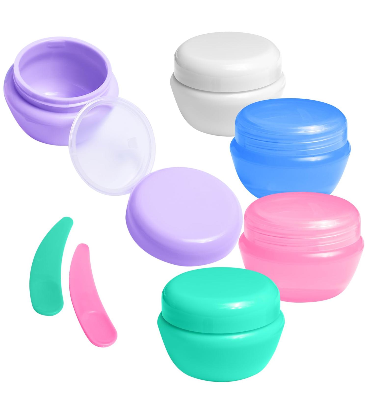 20ml Clear Cosmetic Containers - Empty Cream Jars with Screw Cap | 5-Piece Travel Makeup Set - Buy Online on GoSupps.com