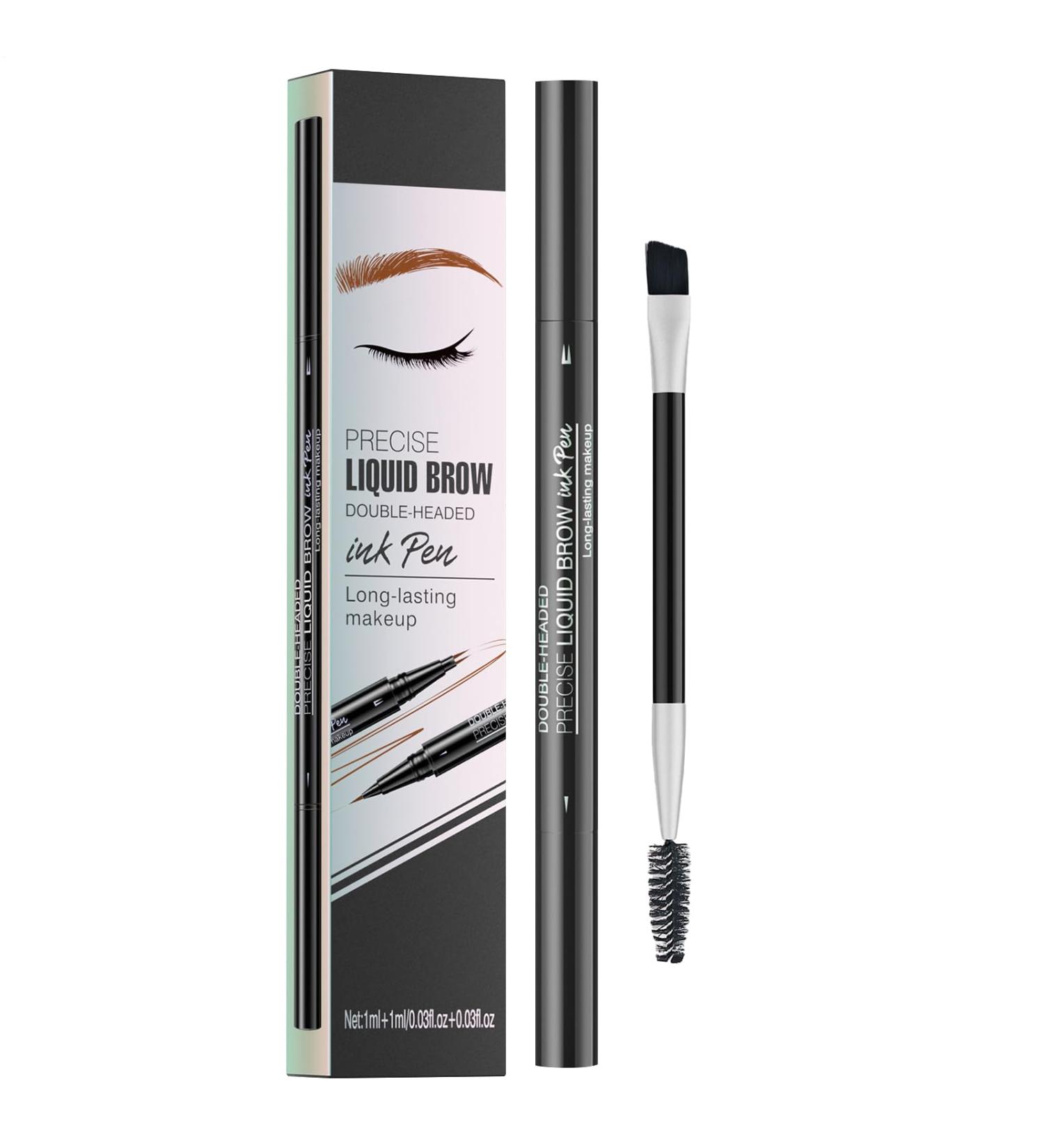 Crayon Sourcils Imperm able - Pr cise Double Embout Cosm tique | Avec 2 Fourche Stylo Teint Sourcils | Pour Femmes Longue Dur e Maquillage Beaut Formage Liftant D finition Quotidien Marron fonc 1 unit (Lot de 1) - Buy Online on GoSupps.com