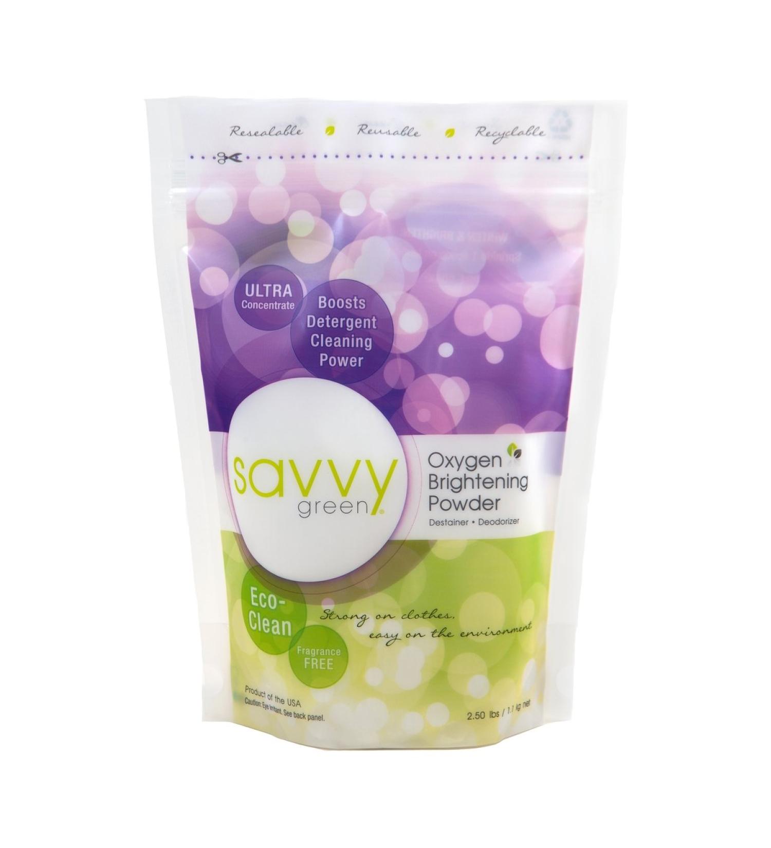 Savvy Green Oxygen Brightening Powder - Unscented, 40 oz - Buy Online on GoSupps.com