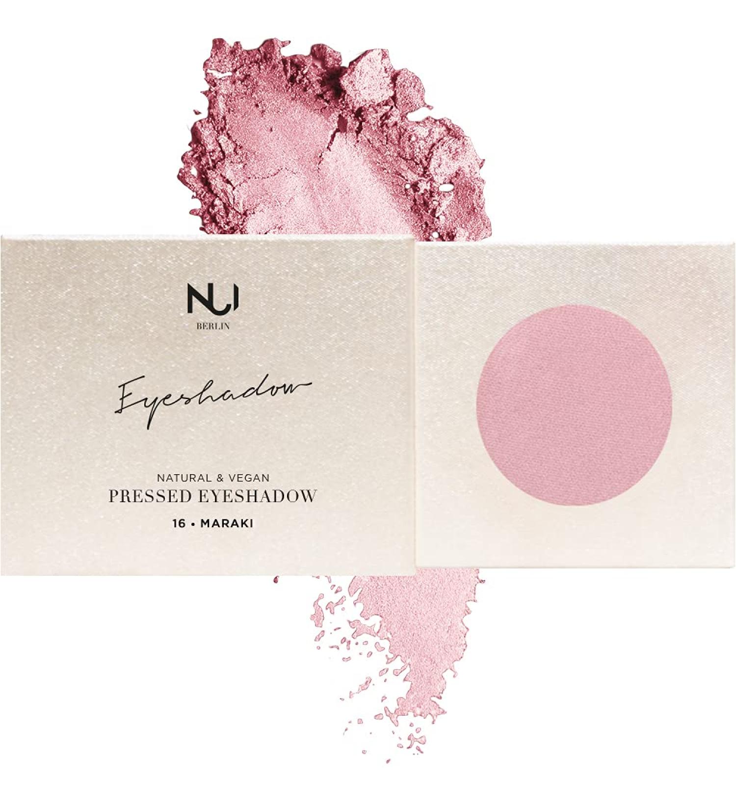 Nui Cosmetics Natural Vegan Gluten-Free Makeup - Maraki Natural Pressed Eyeshadow in Ros | Shop Eco-Friendly Beauty - Buy Online on GoSupps.com