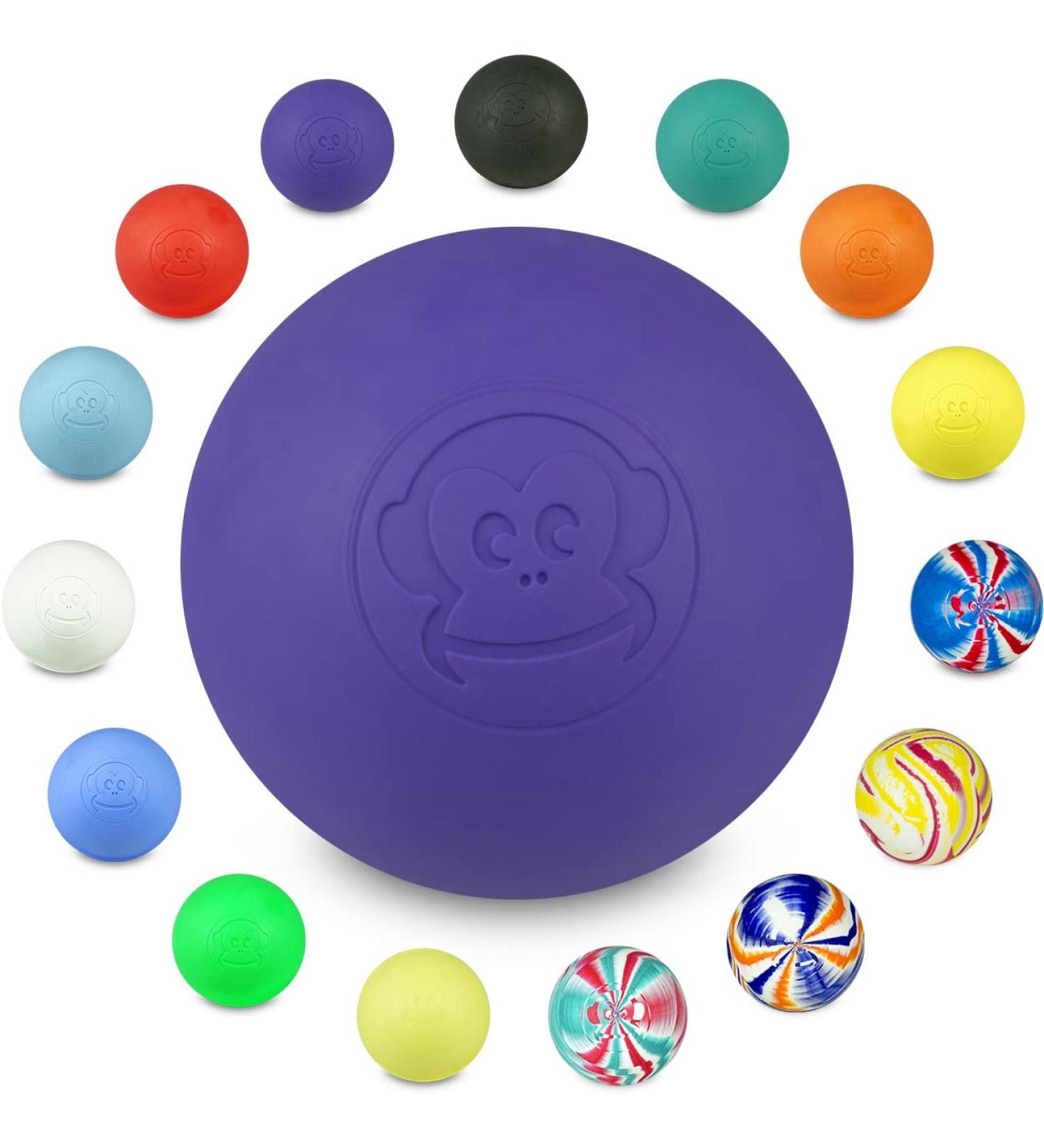 Captain Lax Massageball Original - Hard Rubber Trigger Point & Fascia Massage Ball for CrossFit | 6x6 cm | Available in Various Colors - Buy Online on GoSupps.com