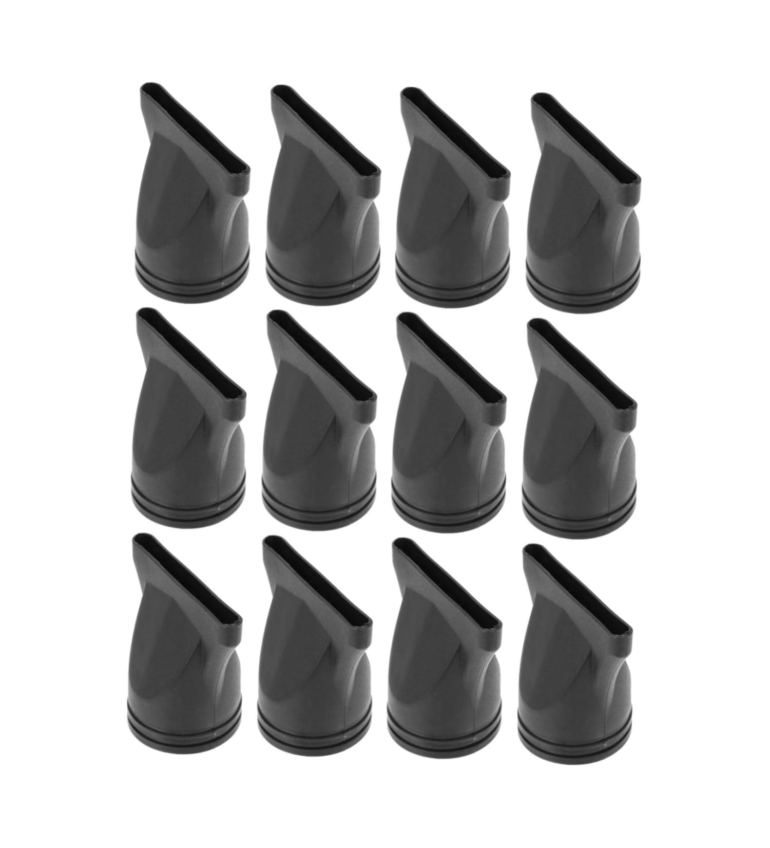 VINTORKY 12pcs Hair Dryer Air Collector Hair Blower Narrow Concentrator Straight Hair Dryer Nozzle Black - Buy Online on GoSupps.com