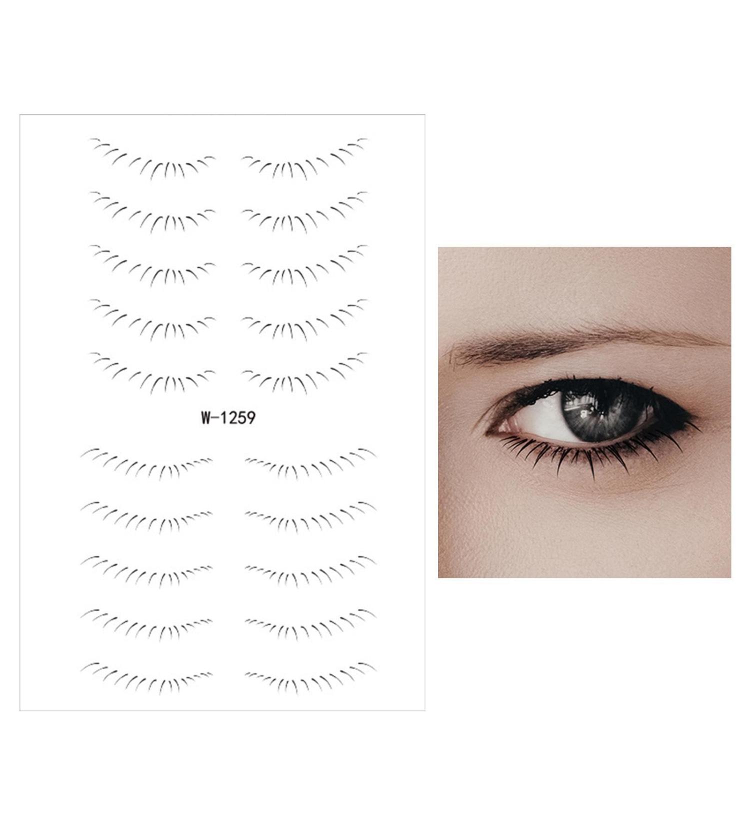 Lower Eyelash Stickers | Stick On Lower Eyelash Sticker | Waterproof Natural 6D Bottom Stick On Ladies False Eyelash For Beauty Makeup Tools W-1259 - Buy Online on GoSupps.com