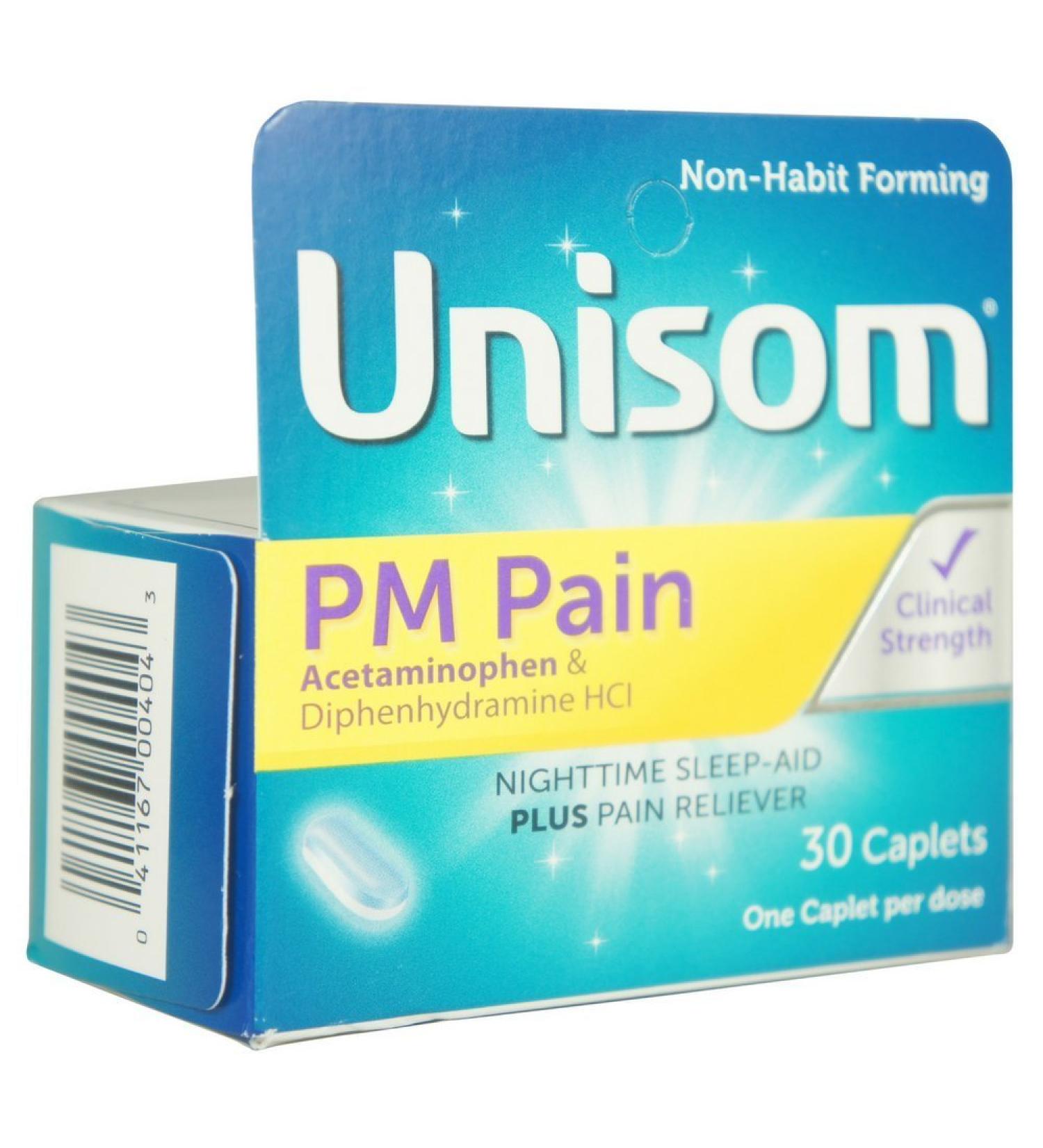 Unisom PM Pain SleepCaps 30 Caps (Pack of 2)
