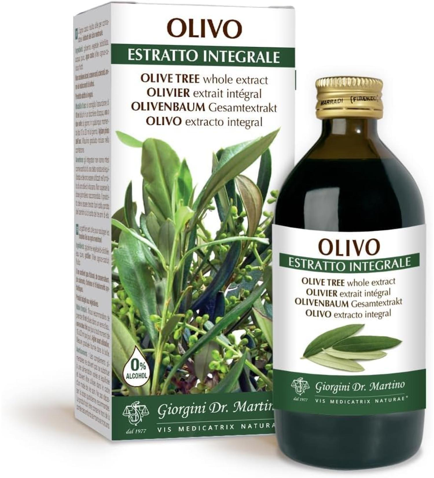 Dr. Giorgini Olive Tree Total Extract 200 ml - Premium Olea Europaea for International Shipping - Buy Online on GoSupps.com