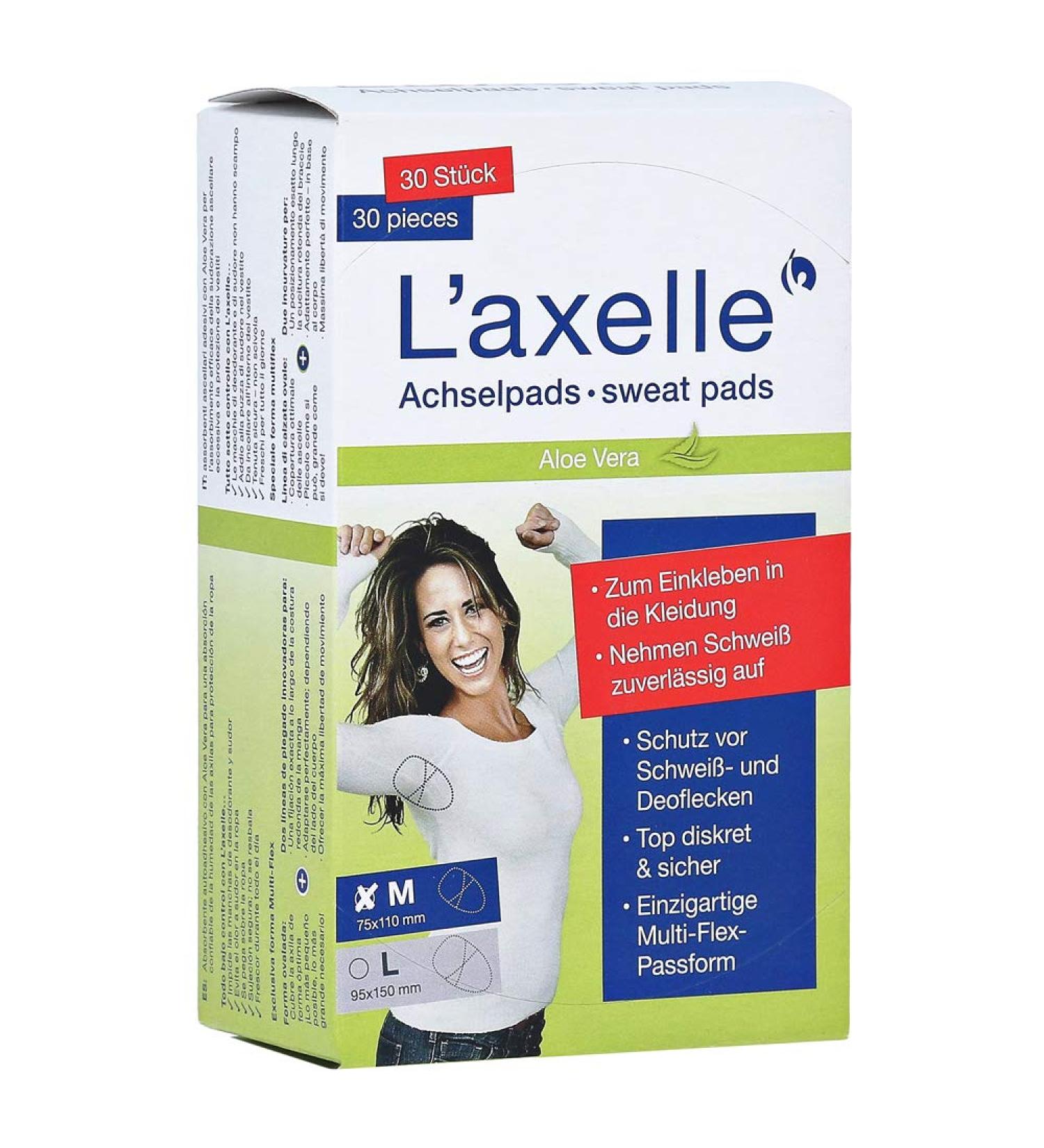 Shop Laxelle M Armpit Pads - 30 Pieces for Ultimate Sweat Protection | International Shipping Available - Buy Online on GoSupps.com