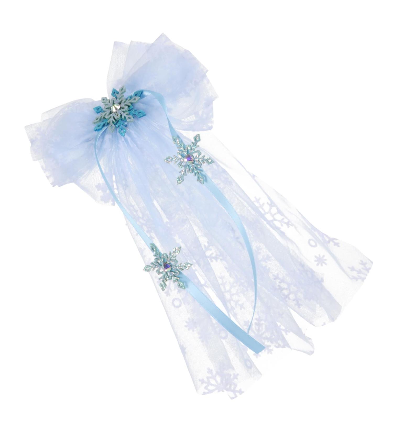 minkissy 1pc Snowflake Mesh Hair Clip Snowflake Gauze Hairpin Fairy Hair Accessory Chic Hair Accessories Stage Hairpin Hair Clips Hair Pin Girls Hair Clip Performance Hair Clip Props Child 13x21cm Blue - Buy Online on GoSupps.com
